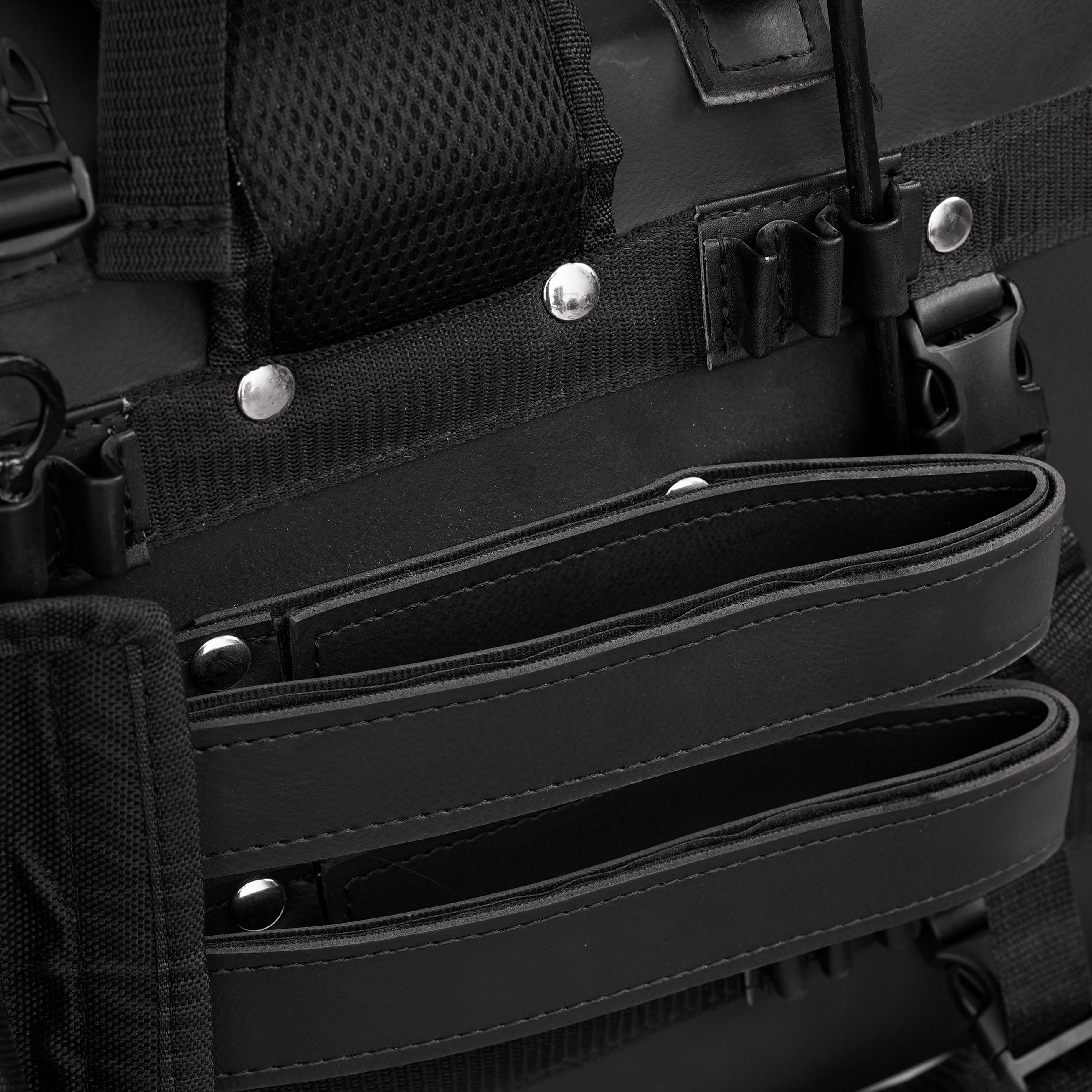 NightCruiser - Leather PVC Large 4 Piece Motorcycle Touring Tail Bag