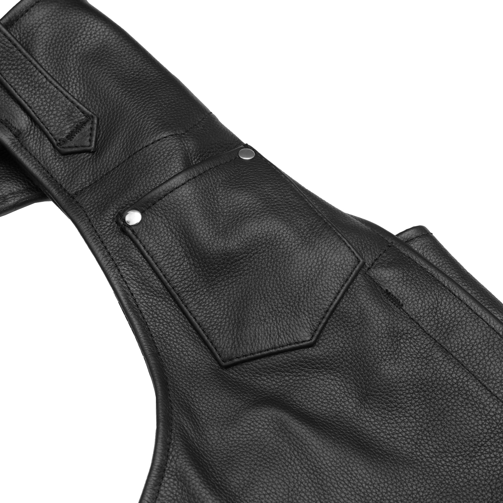 Silver Streak™ Unisex Motorcycle Leather Chaps