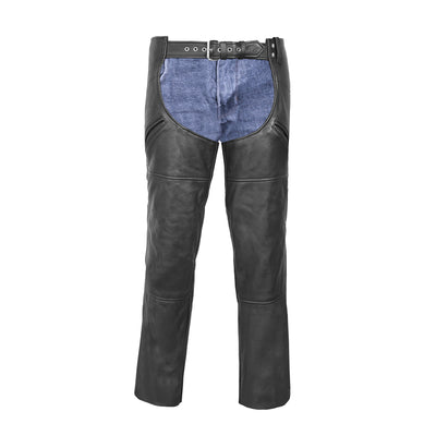 Rebel Streak Unisex Motorcycle Leather Chaps