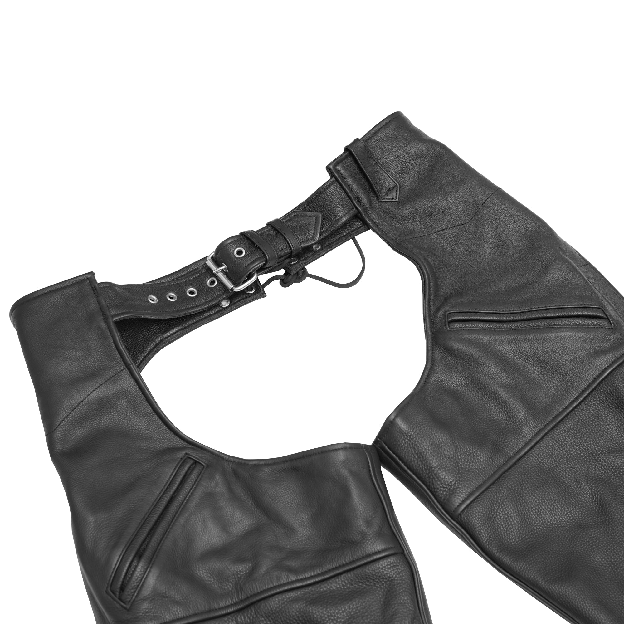 Rebel Streak Unisex Motorcycle Leather Chaps