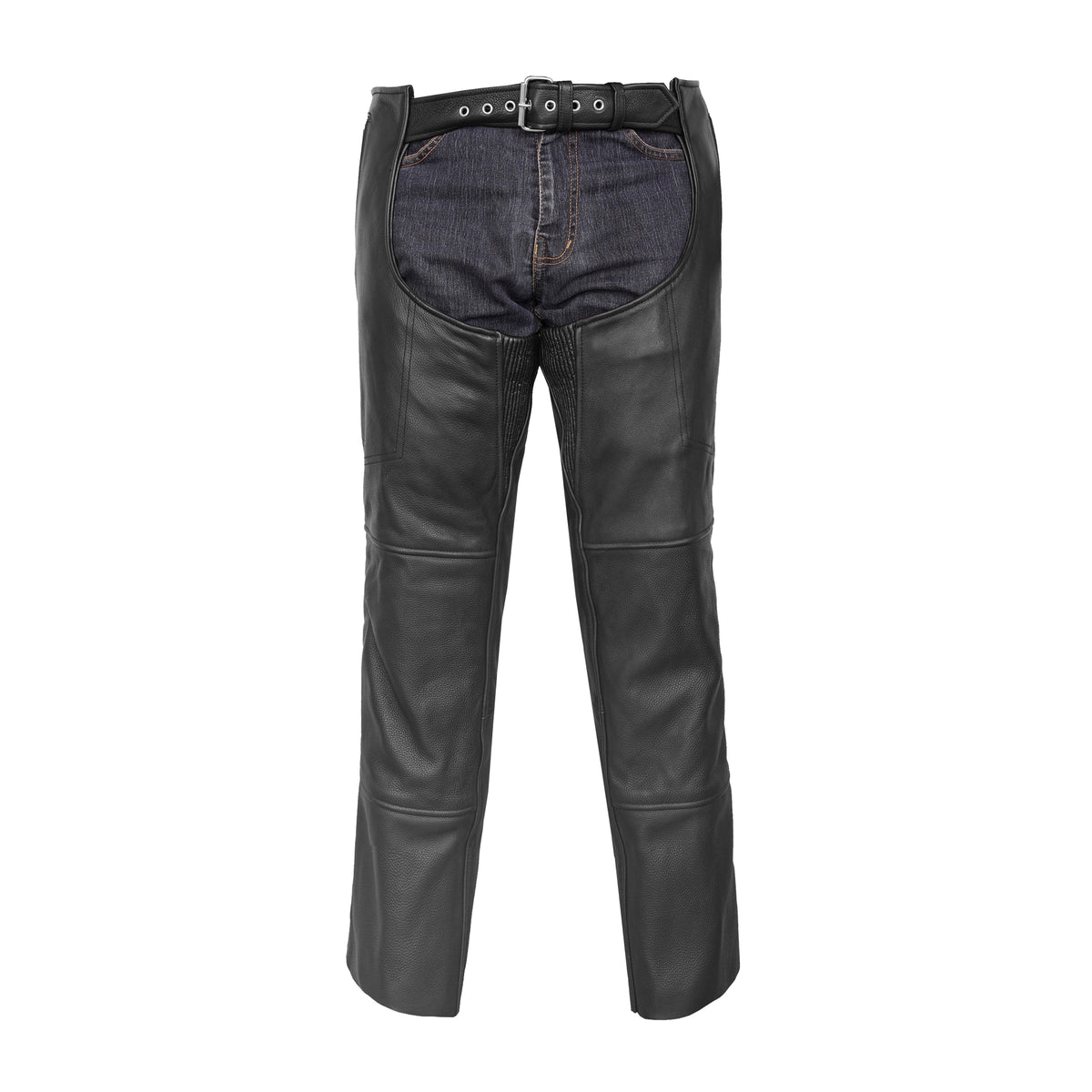 Skyline Rider Unisex Motorcycle Leather Chaps - Order Now