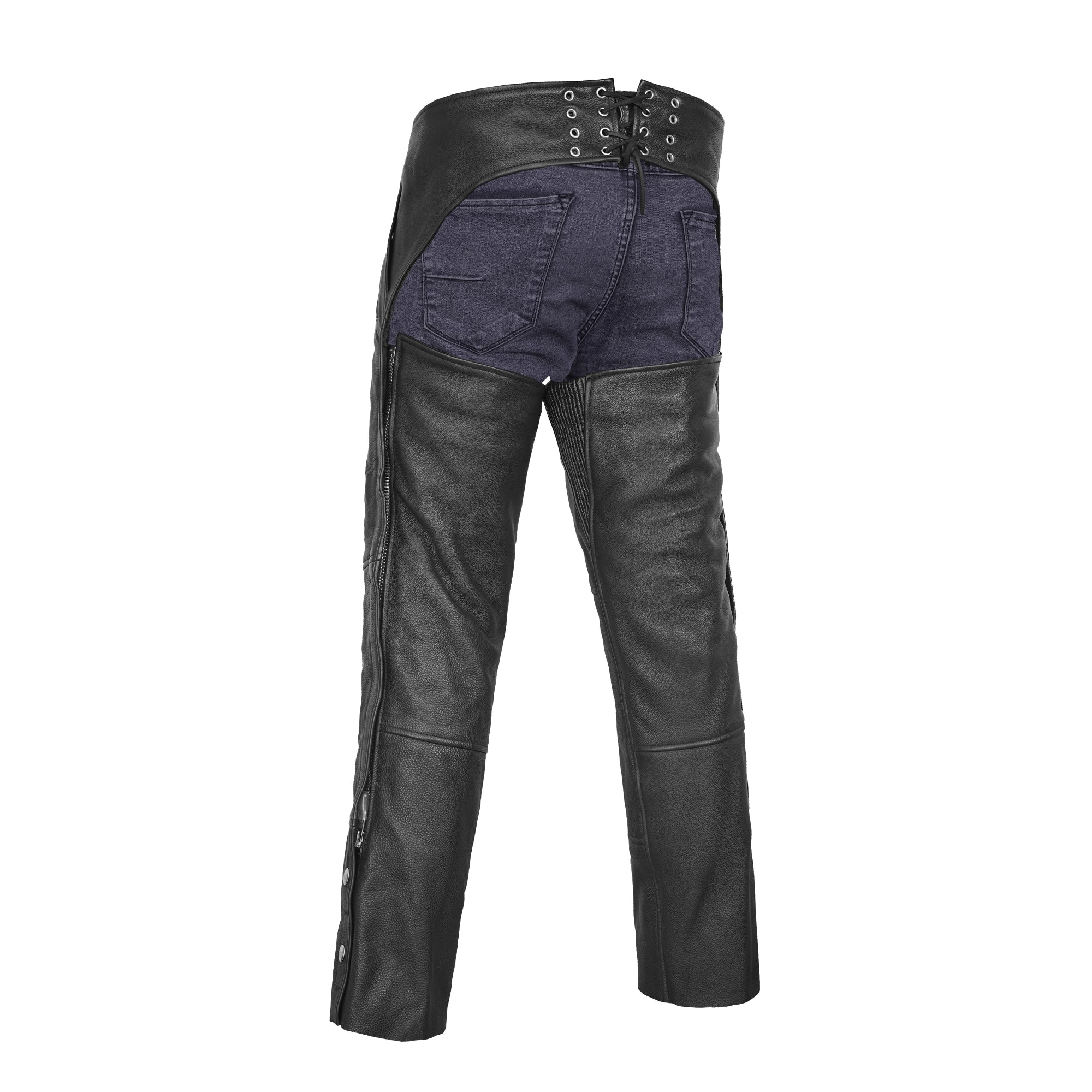 Skyline Rider Unisex Motorcycle Leather Chaps