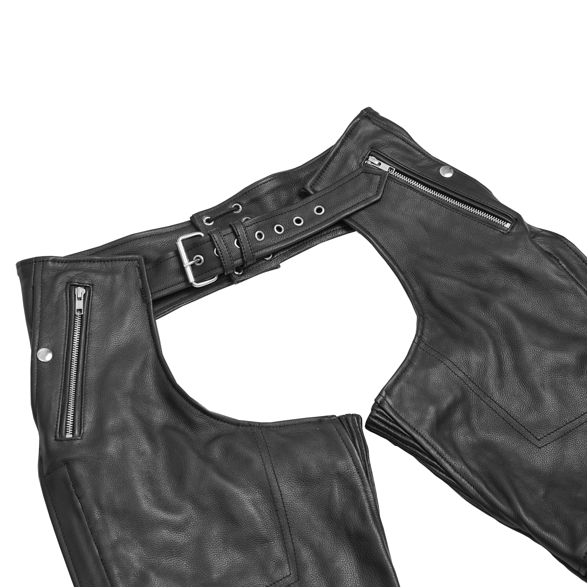 Skyline Rider Unisex Motorcycle Leather Chaps