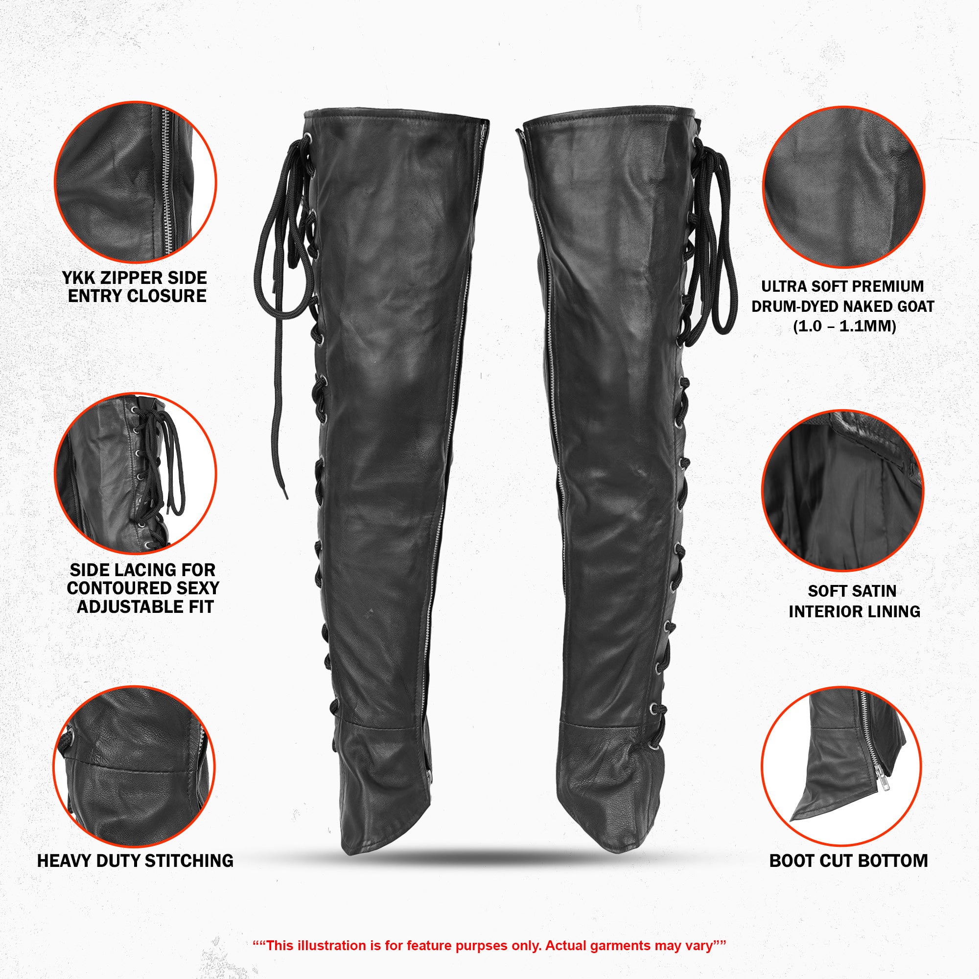 Highway Honey - Women's Motorcycle Leather Leggings