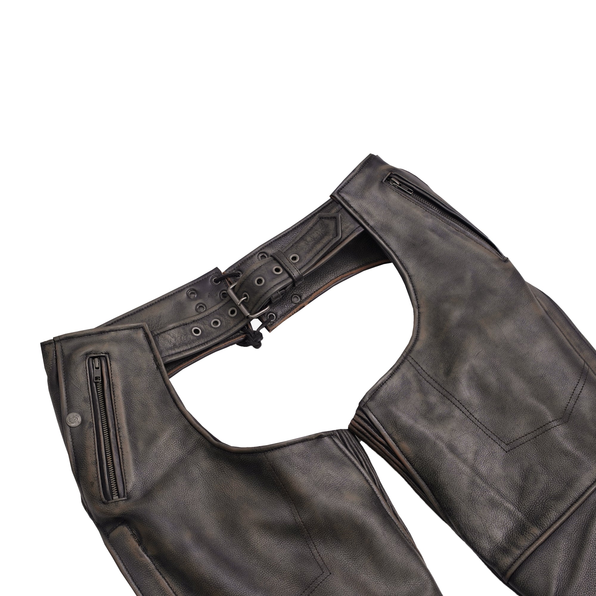 Iron Maverick Unisex Motorcycle Leather Chaps