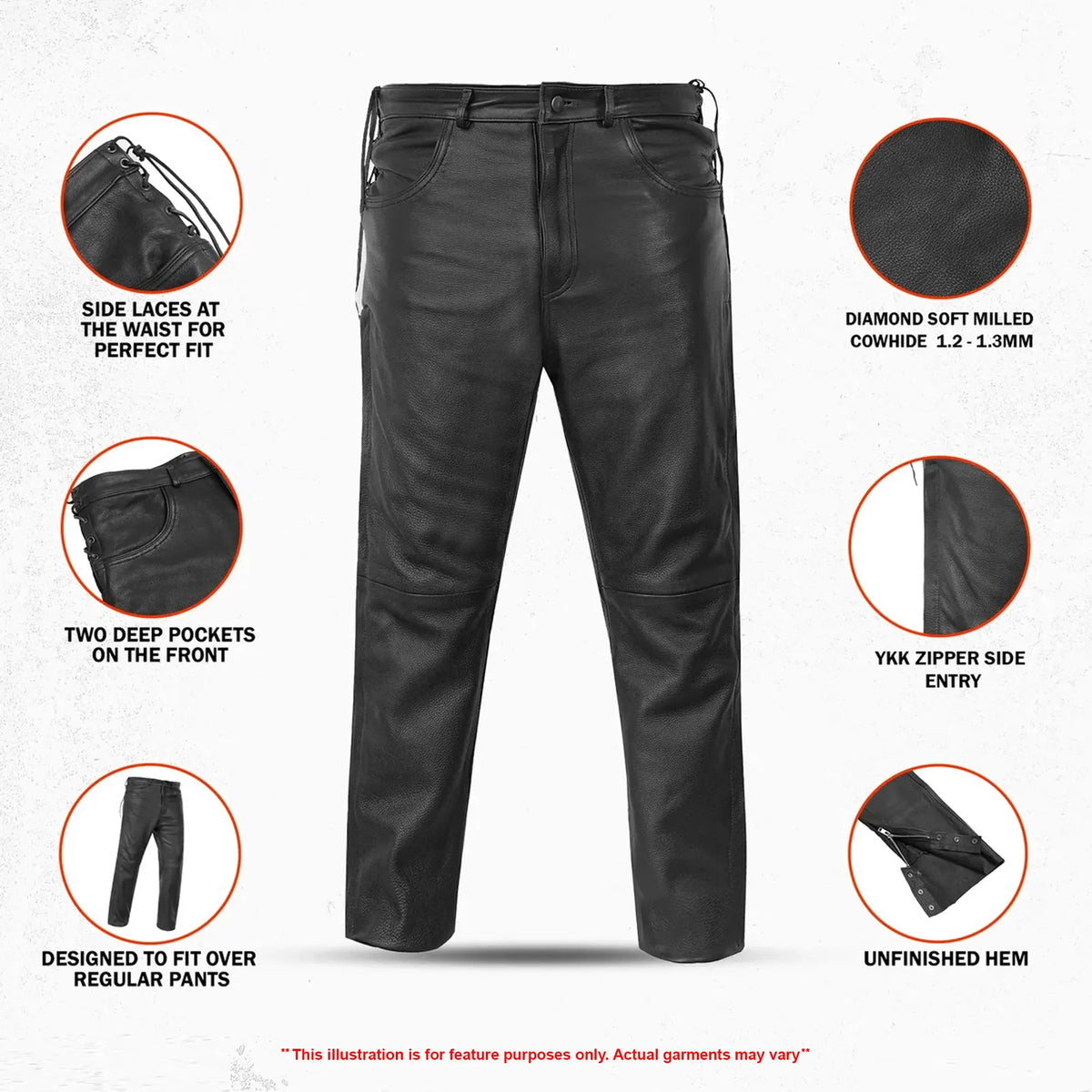 Road Rebel™ Men's Motorcycle Leather Pants