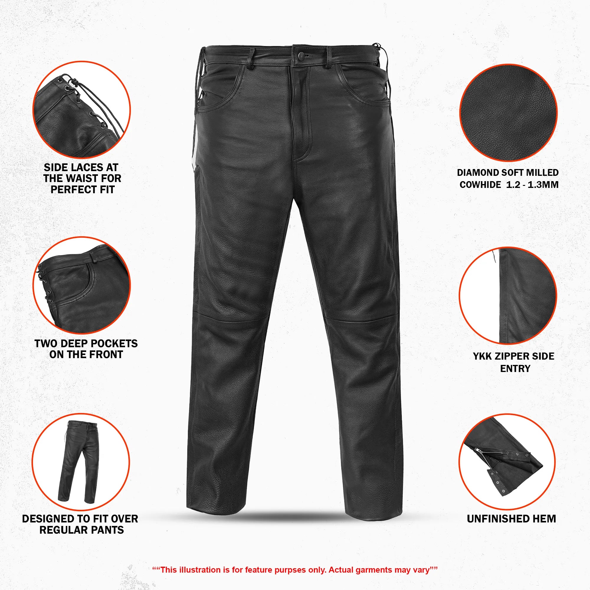 Road Rebel™ Men's Motorcycle Leather Pants