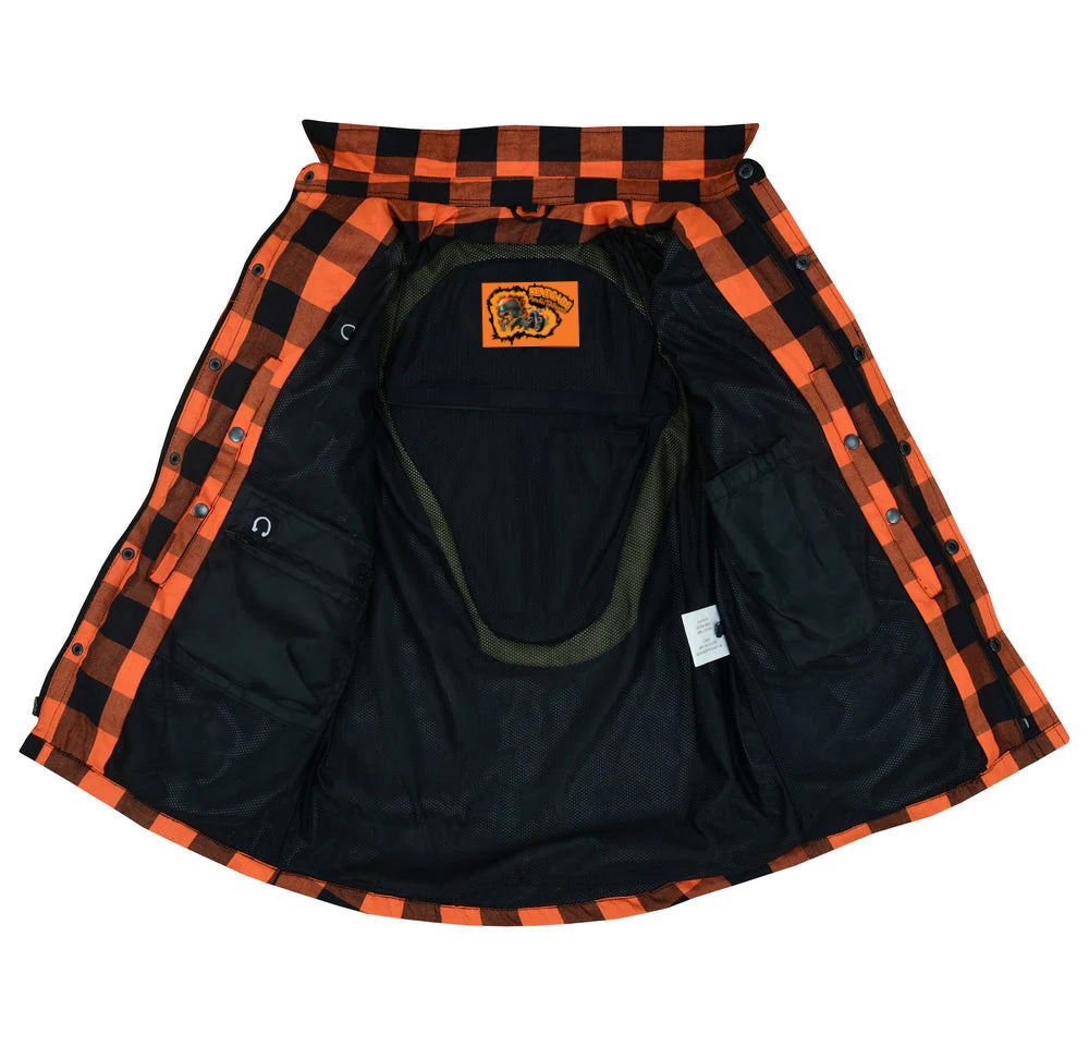 DS4675 Armored Flannel Shirt - Orange