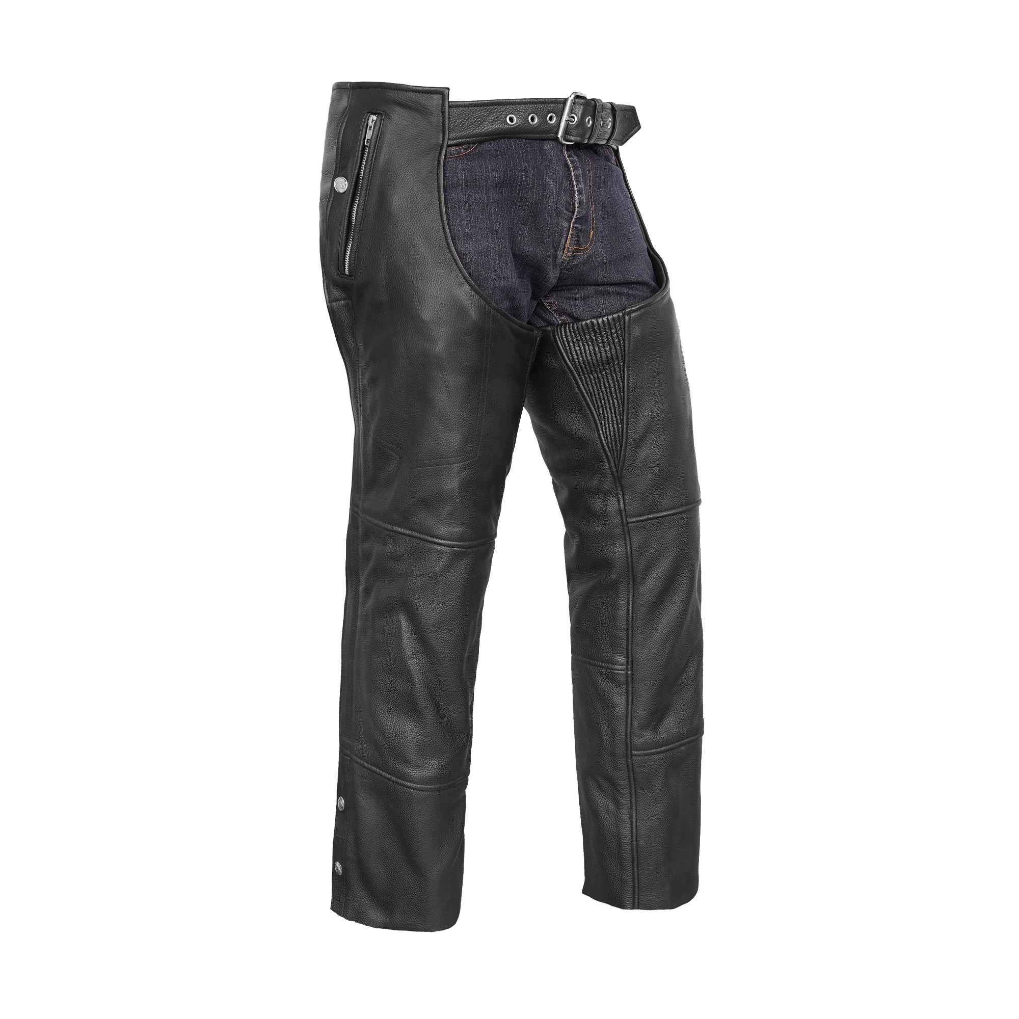 Spiritway Unisex Motorcycle Leather Chaps
