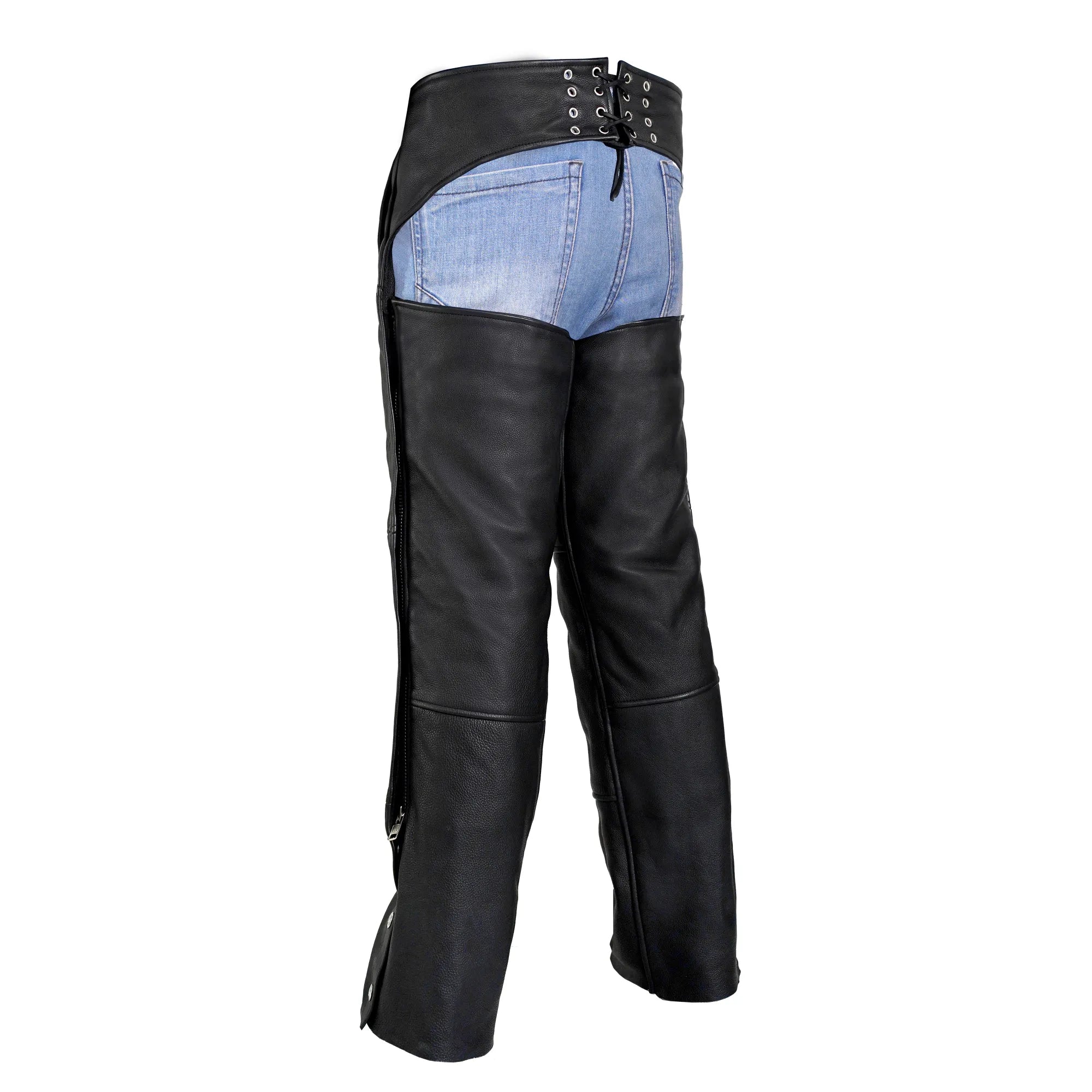 StormGuard Unisex Motorcycle Leather Chaps