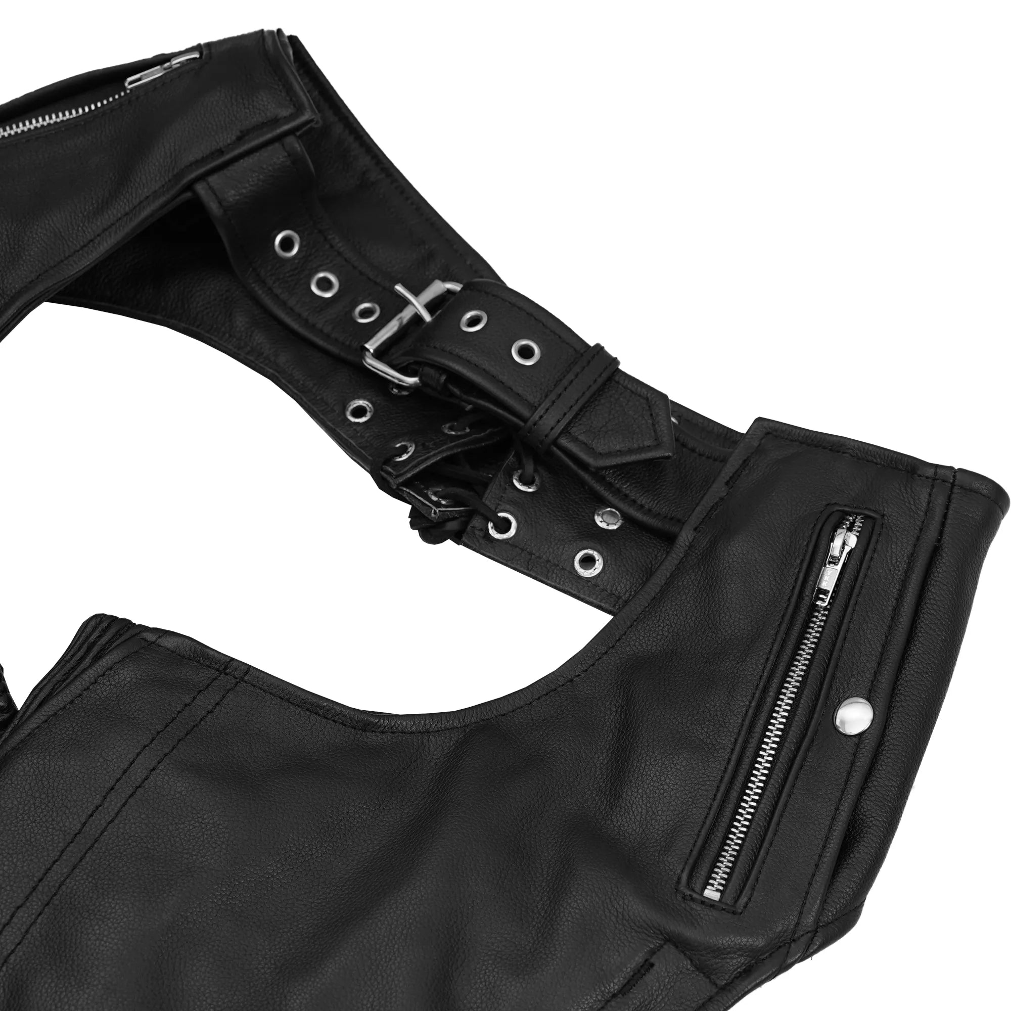 StormGuard Unisex Motorcycle Leather Chaps