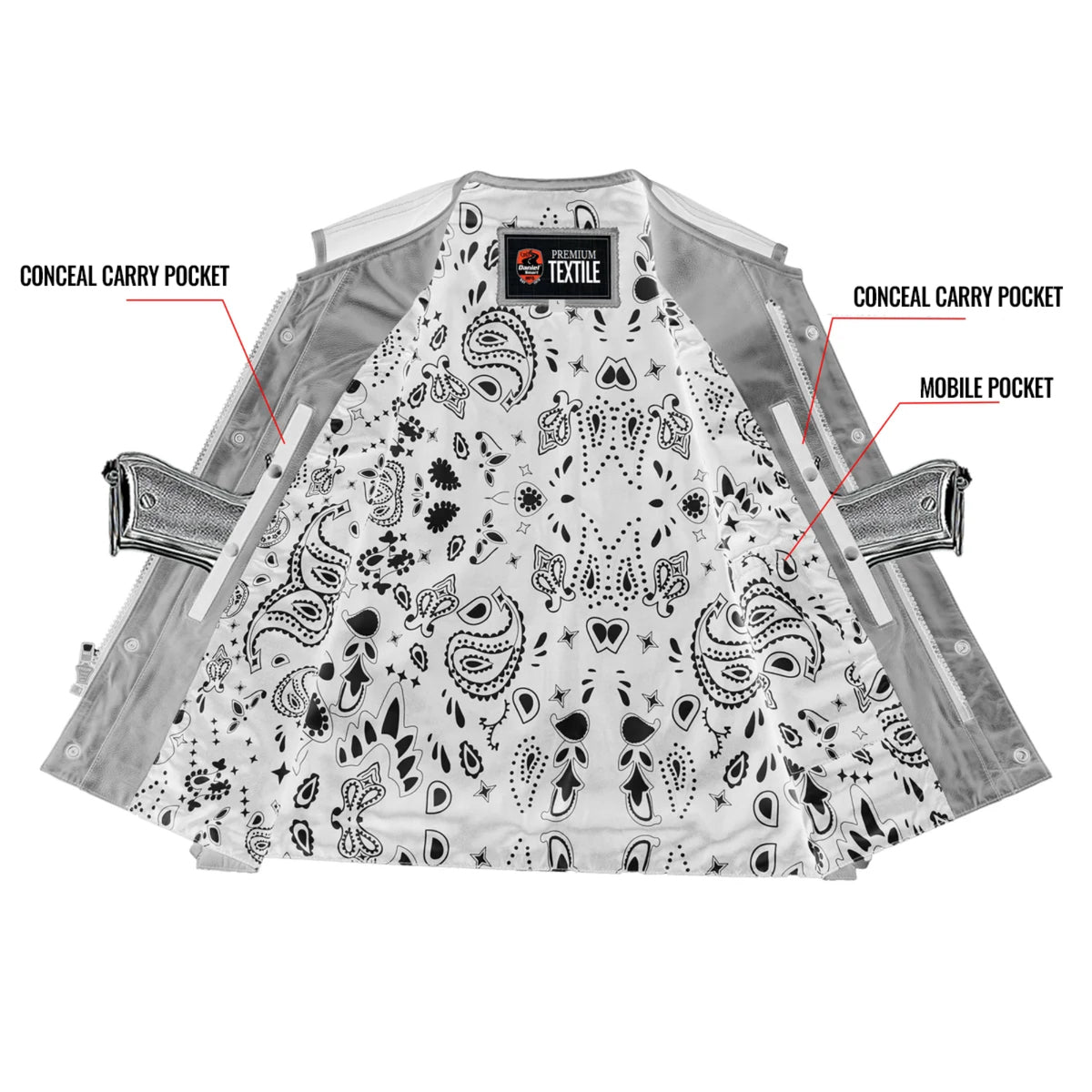 Cyclone - Men’s Textile Motorcycle Vest