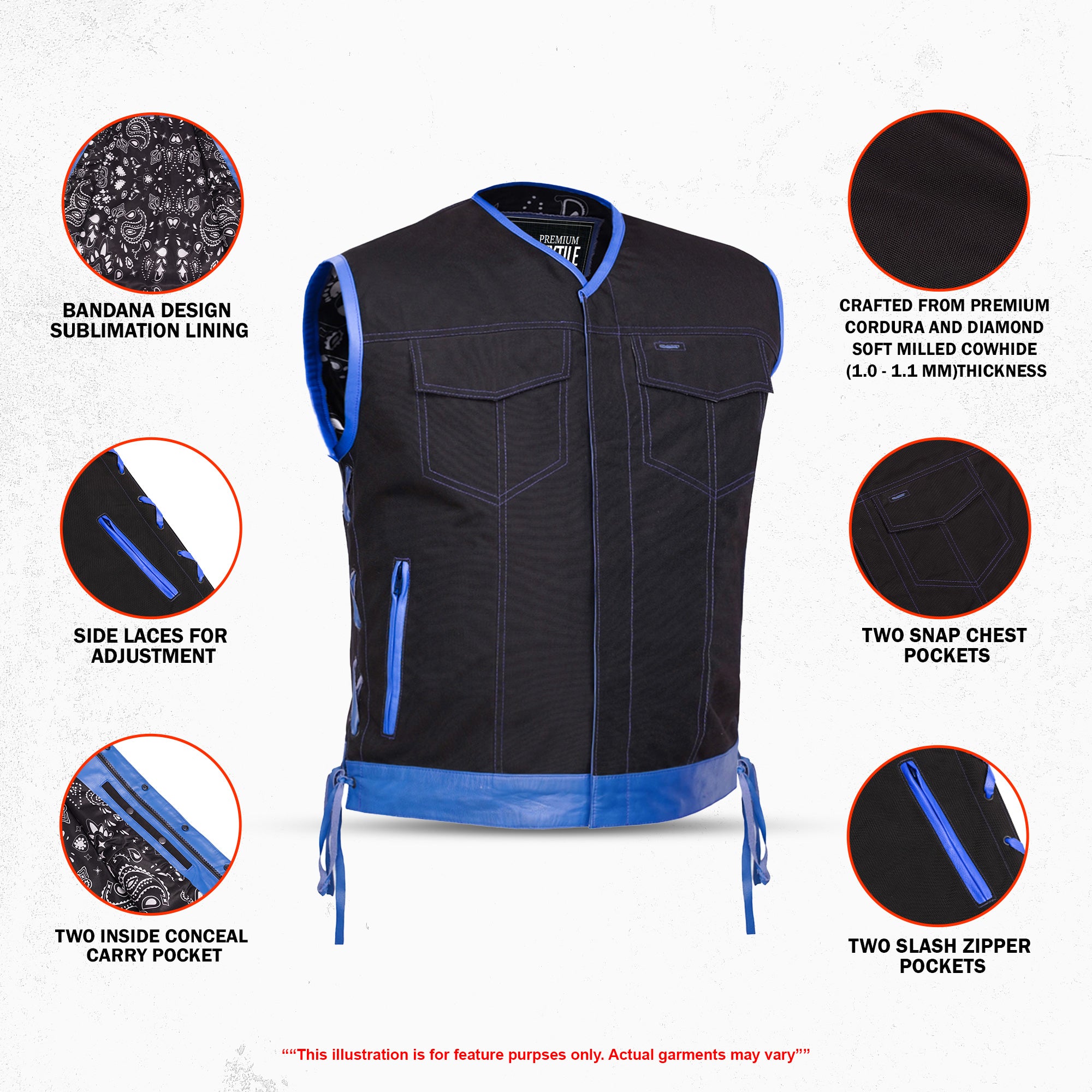 Cyclone - Men’s Textile Motorcycle Vest