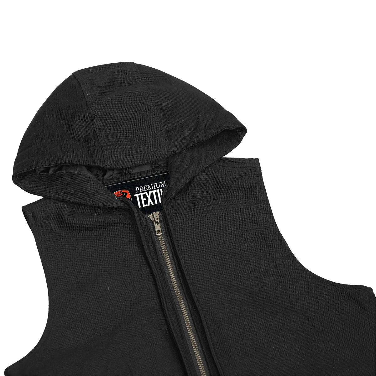Strive Men's Textile Vest Hoodie | Rugged Biker Vest