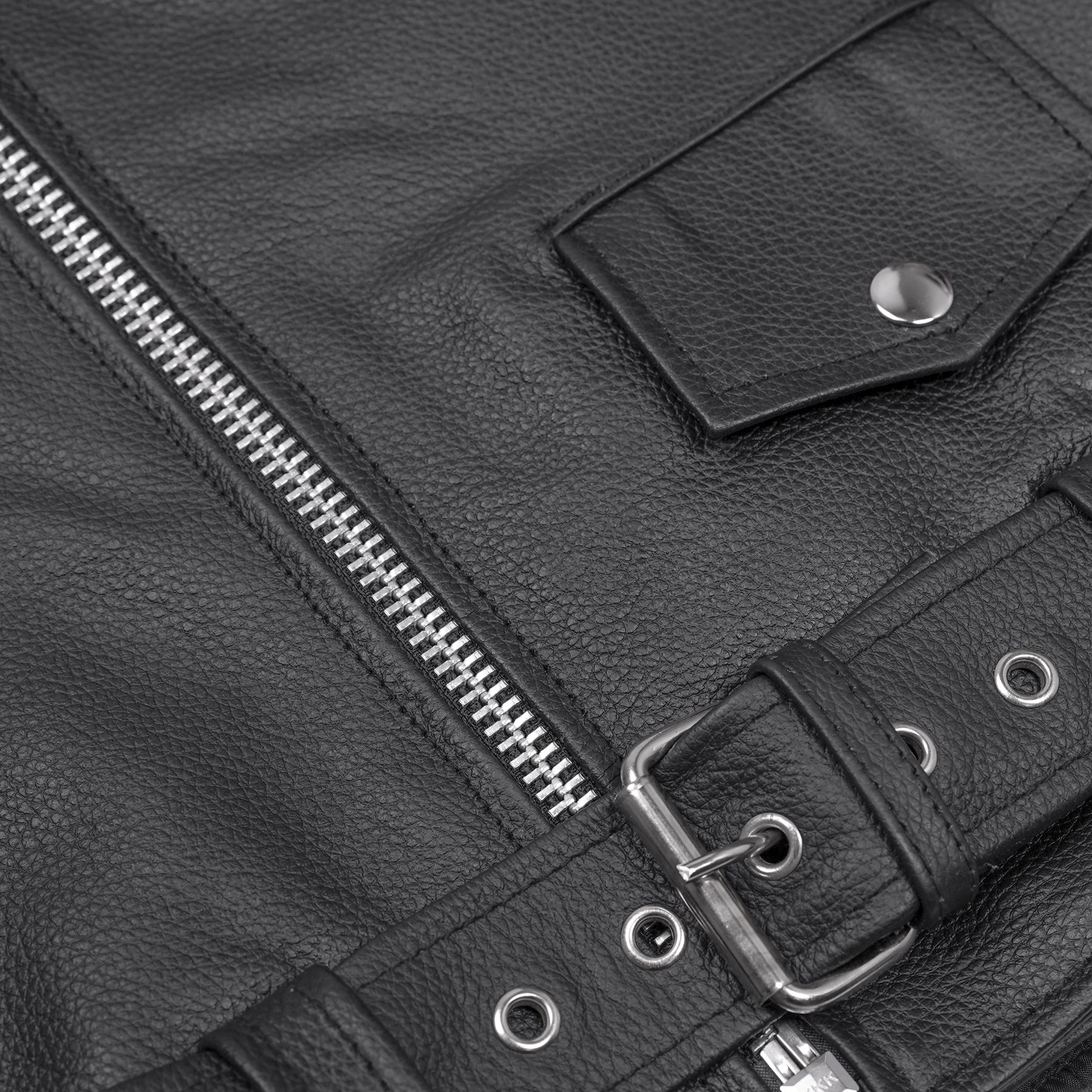 Magno™ Men's Leather Motorcycle Jacket