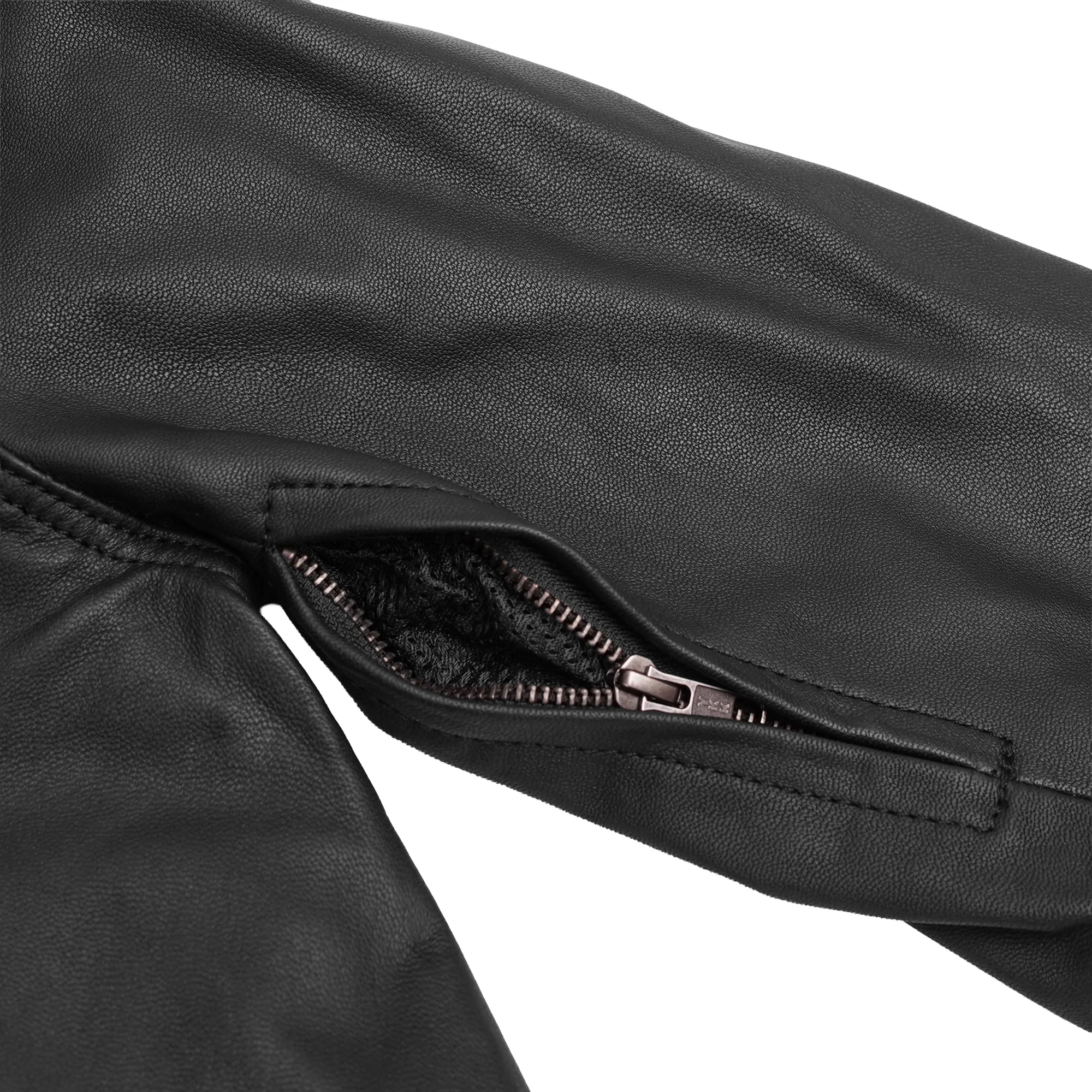 Strike Spark Men's Leather Motorcycle Jacket
