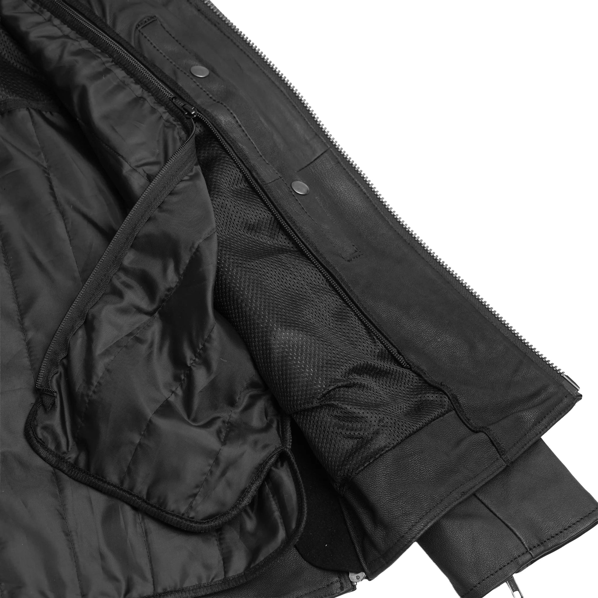 Strike Spark Men's Leather Motorcycle Jacket