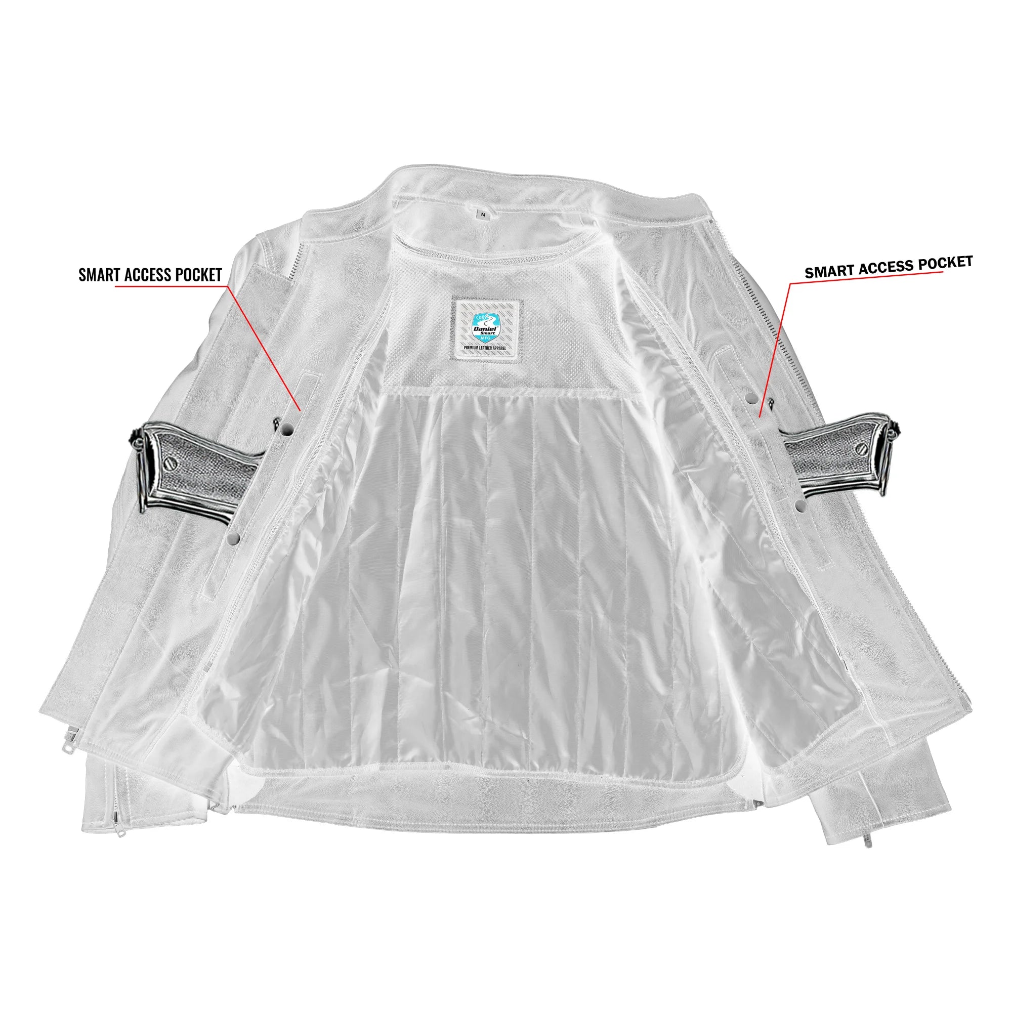 Strike Spark Men's Leather Motorcycle Jacket