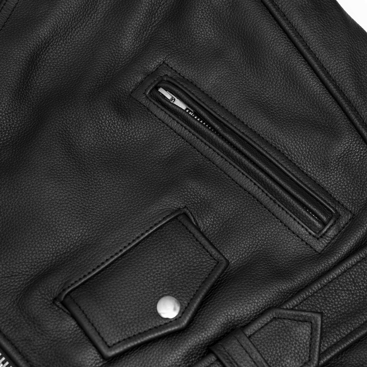 Venomist™ Men's Leather Motorcycle Jacket | Aggressive & Stylish