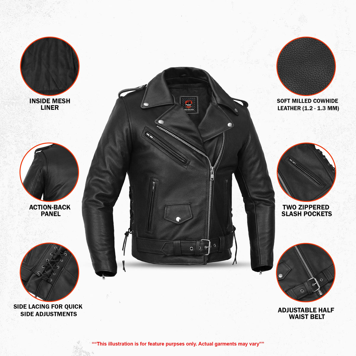Trekker Men's Leather Motorcycle Jacket – Adventure Read