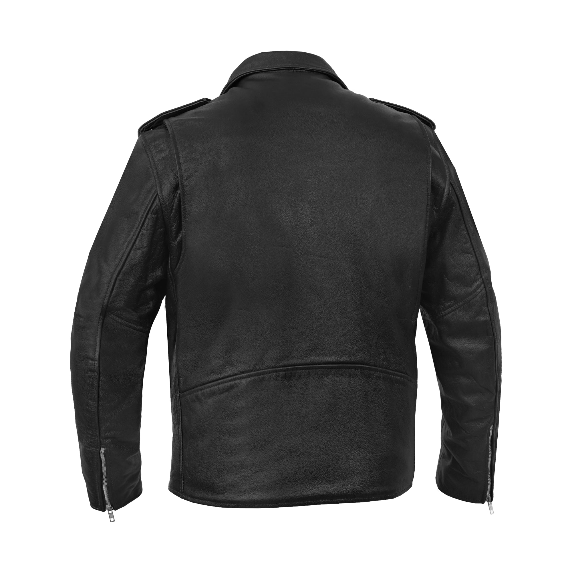Road Warrior Men's Leather Motorcycle Jacket