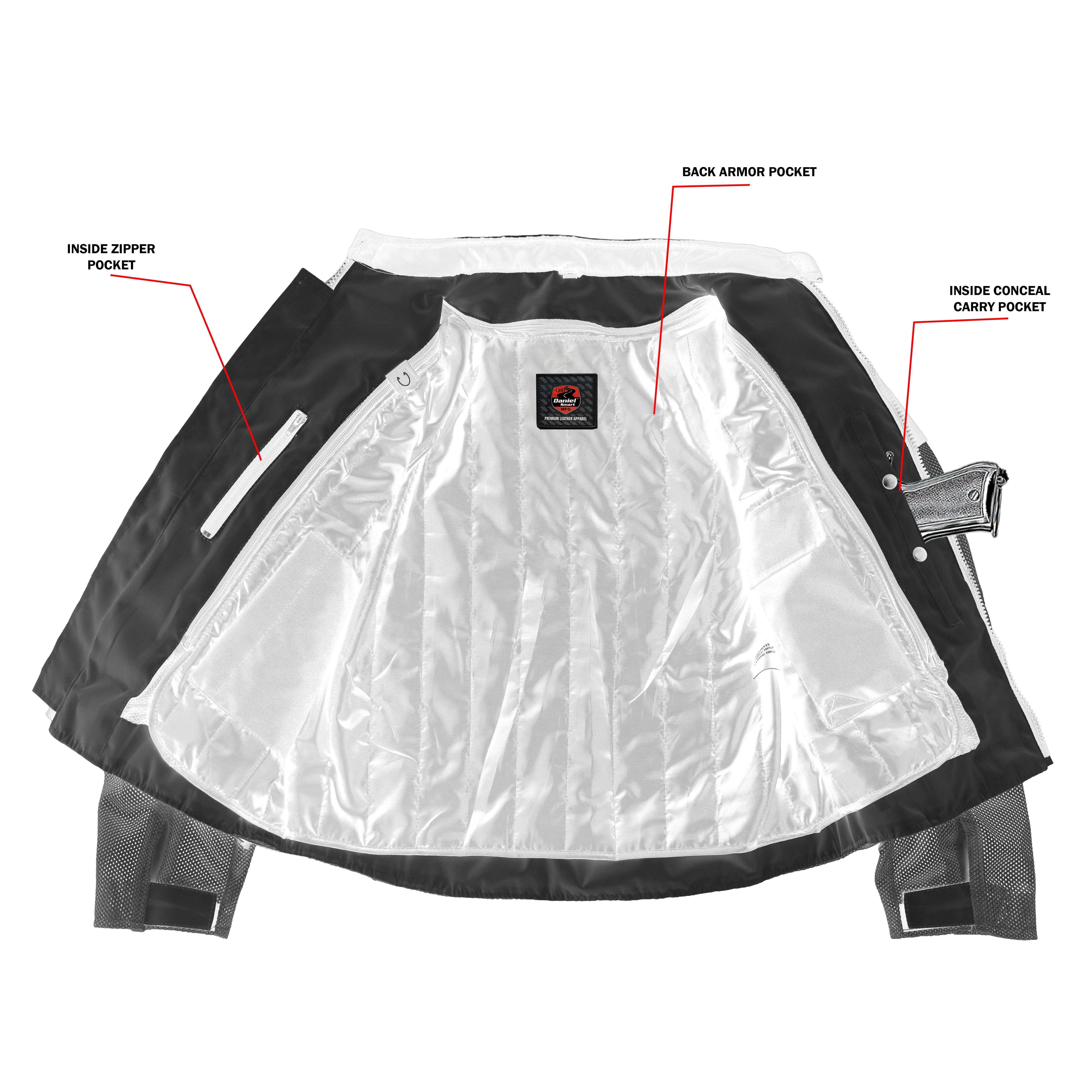 BlazeRider Men's Textile Motorcycle Jacket