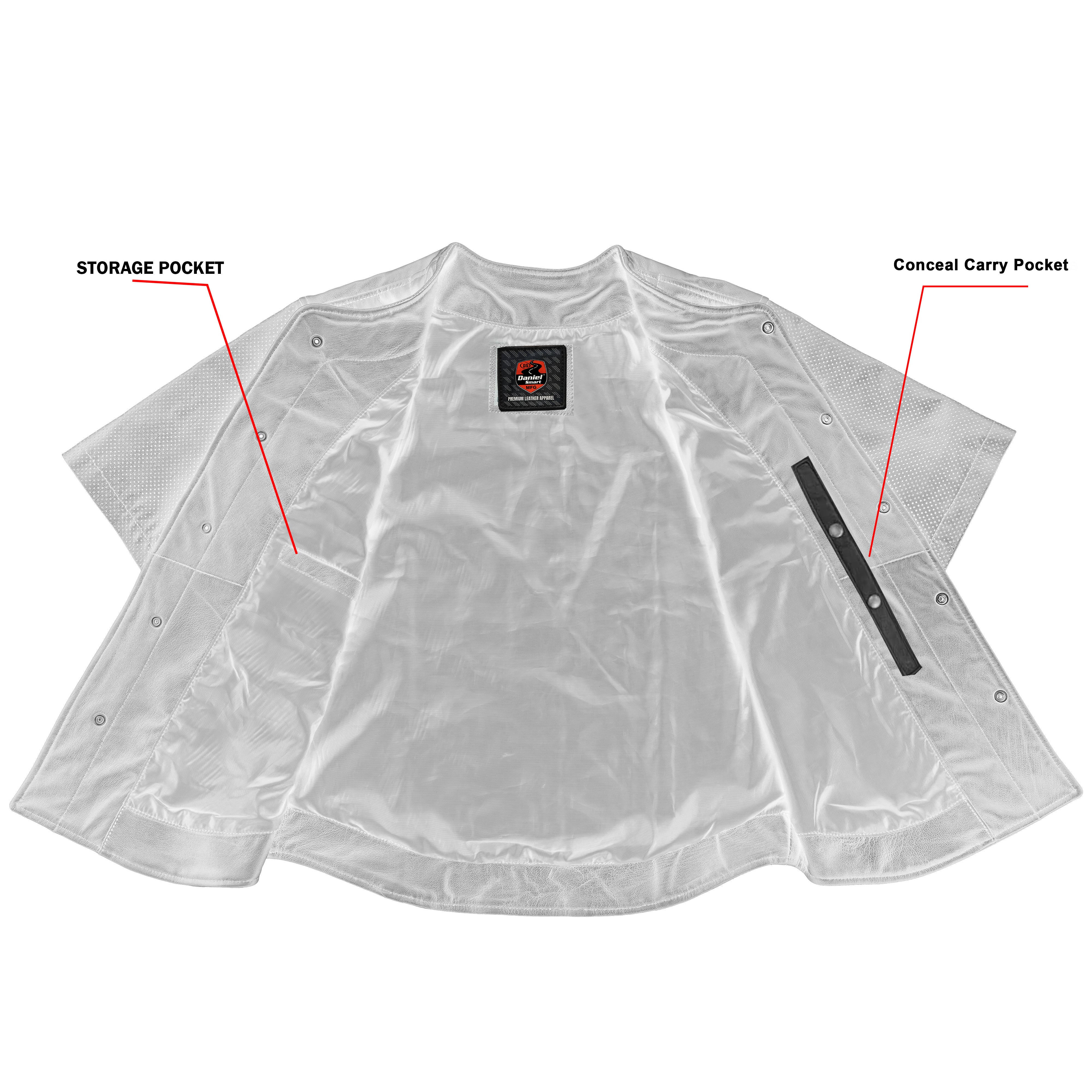 Inferno - Men's Leather Motorcycle Shirt