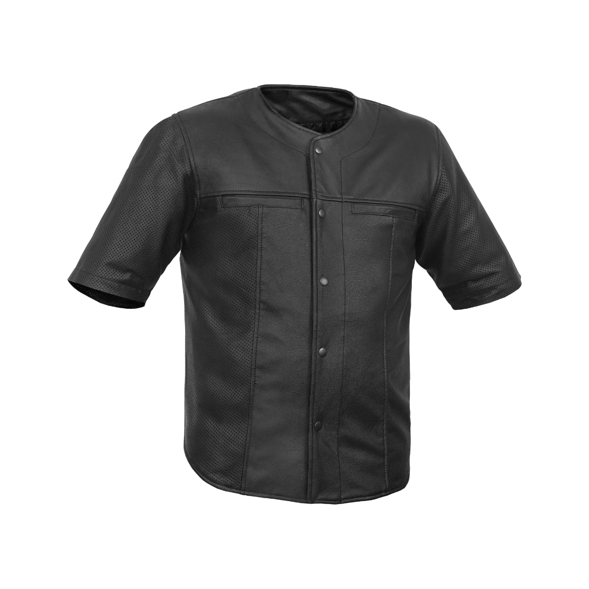 Inferno - Men's Leather Motorcycle Shirt