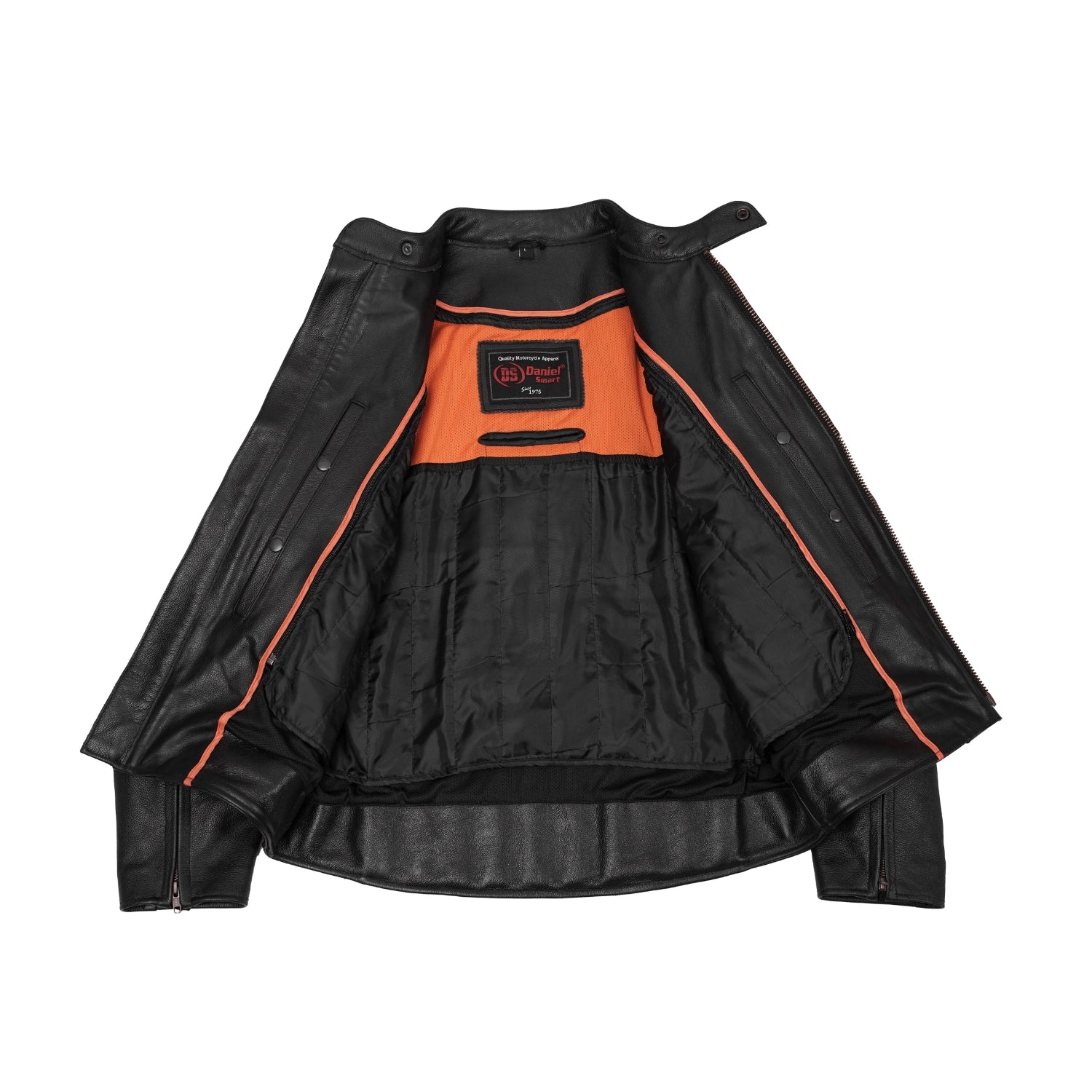 Skybound Men's Leather Motorcycle Jacket