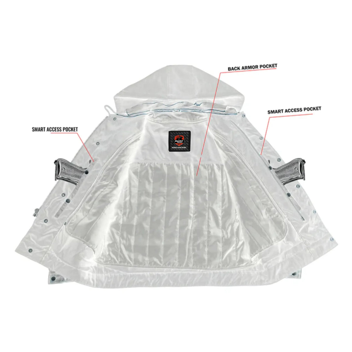 Gladius™ Men's Leather Motorcycle Jacket - Safety & Style