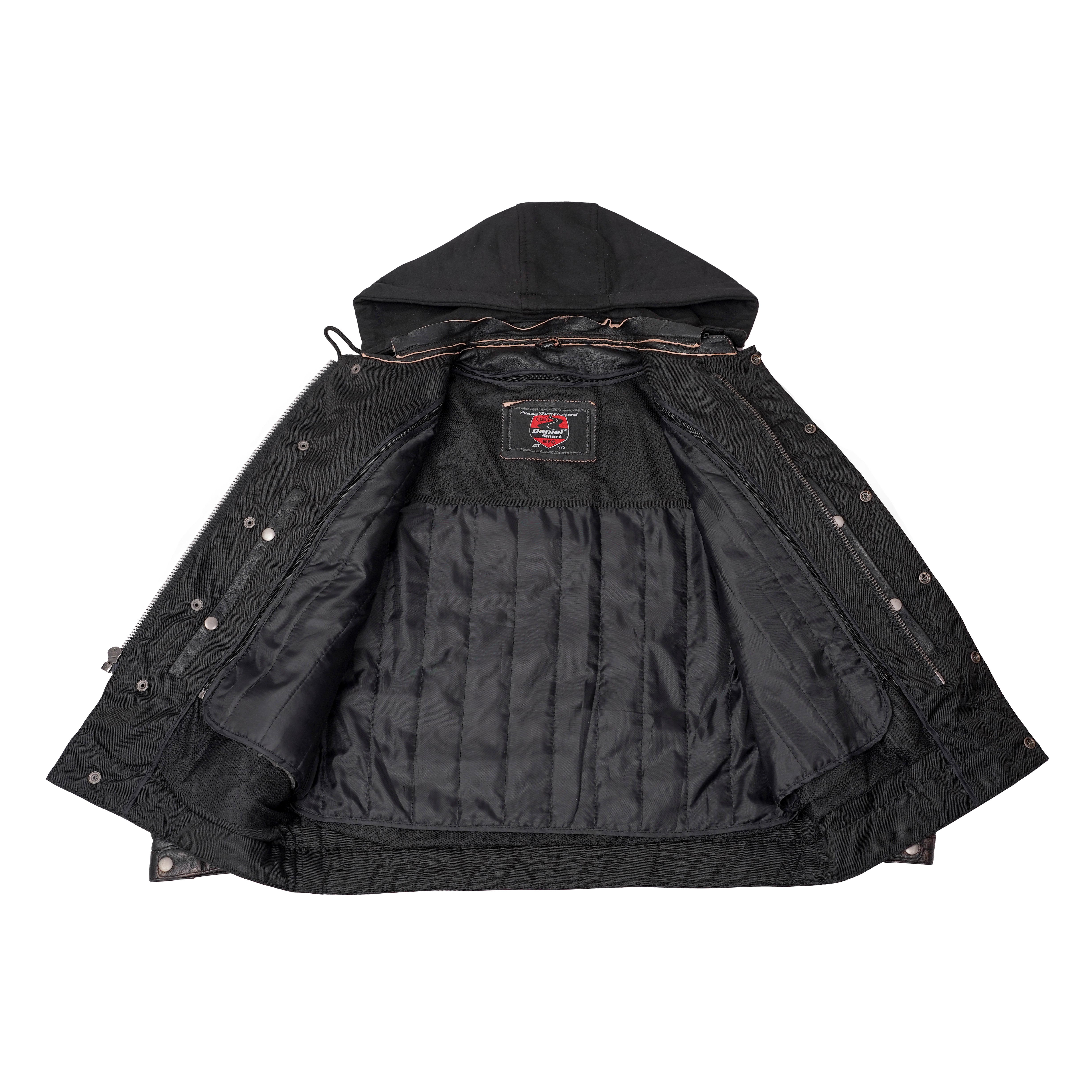 Gladius™ Men's Leather Motorcycle Jacket - Safety & Style