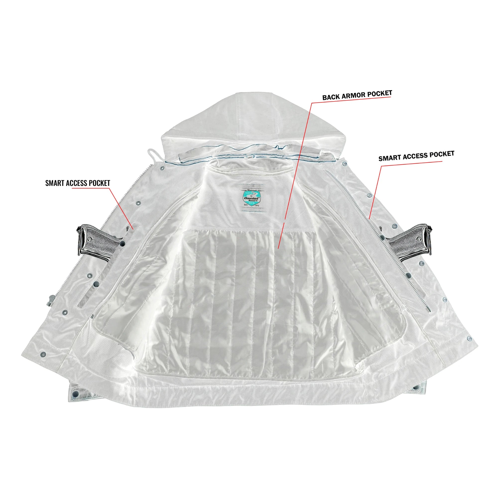 Gladius™ Men's Leather Motorcycle Jacket - Safety & Style