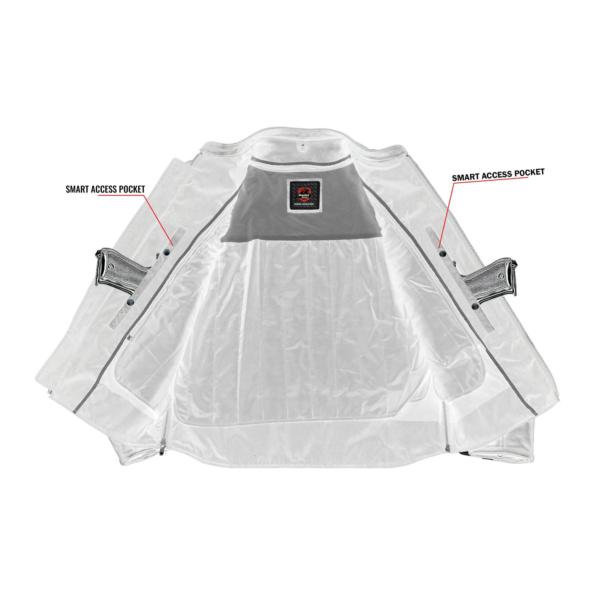 Vigilant™ Men's Leather Motorcycle Jacket