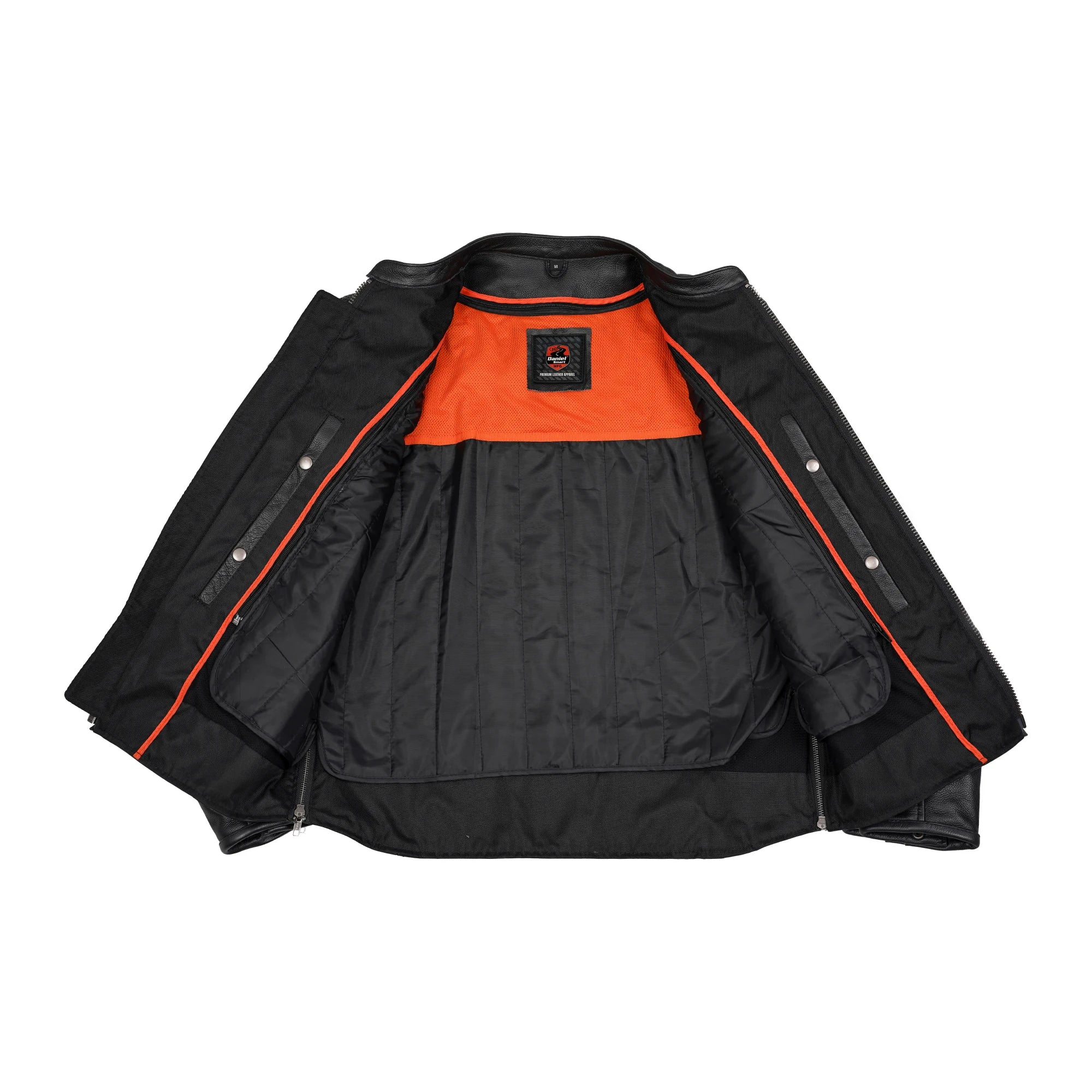 Vigilant™ Men's Leather Motorcycle Jacket