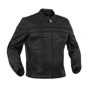 Vigilant™ Men's Leather Motorcycle Jacket