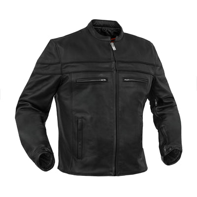 Vigilant™ Men's Leather Motorcycle Jacket
