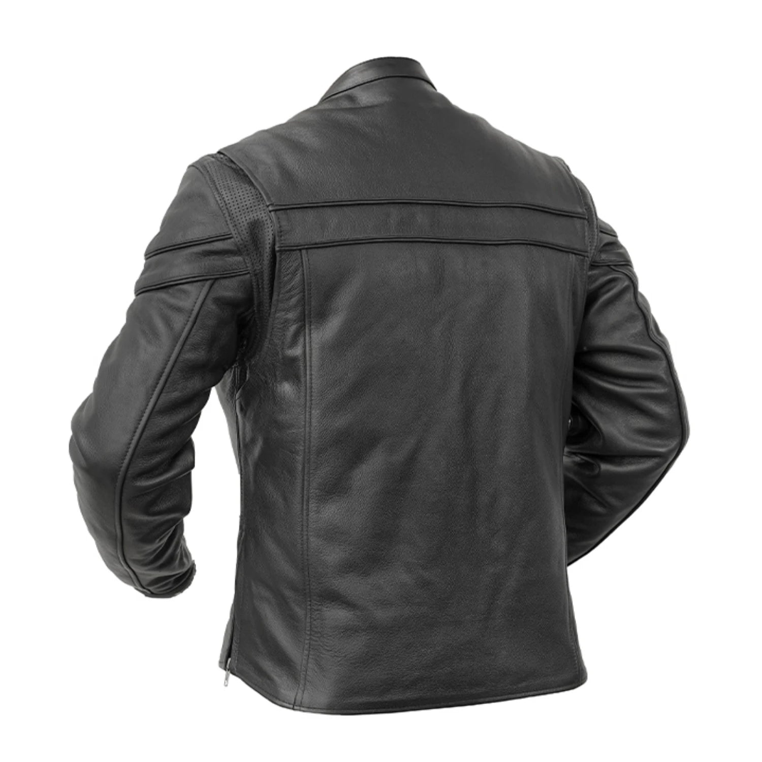 Asphalt Men's Leather Motorcycle Jacket - Top Apparel