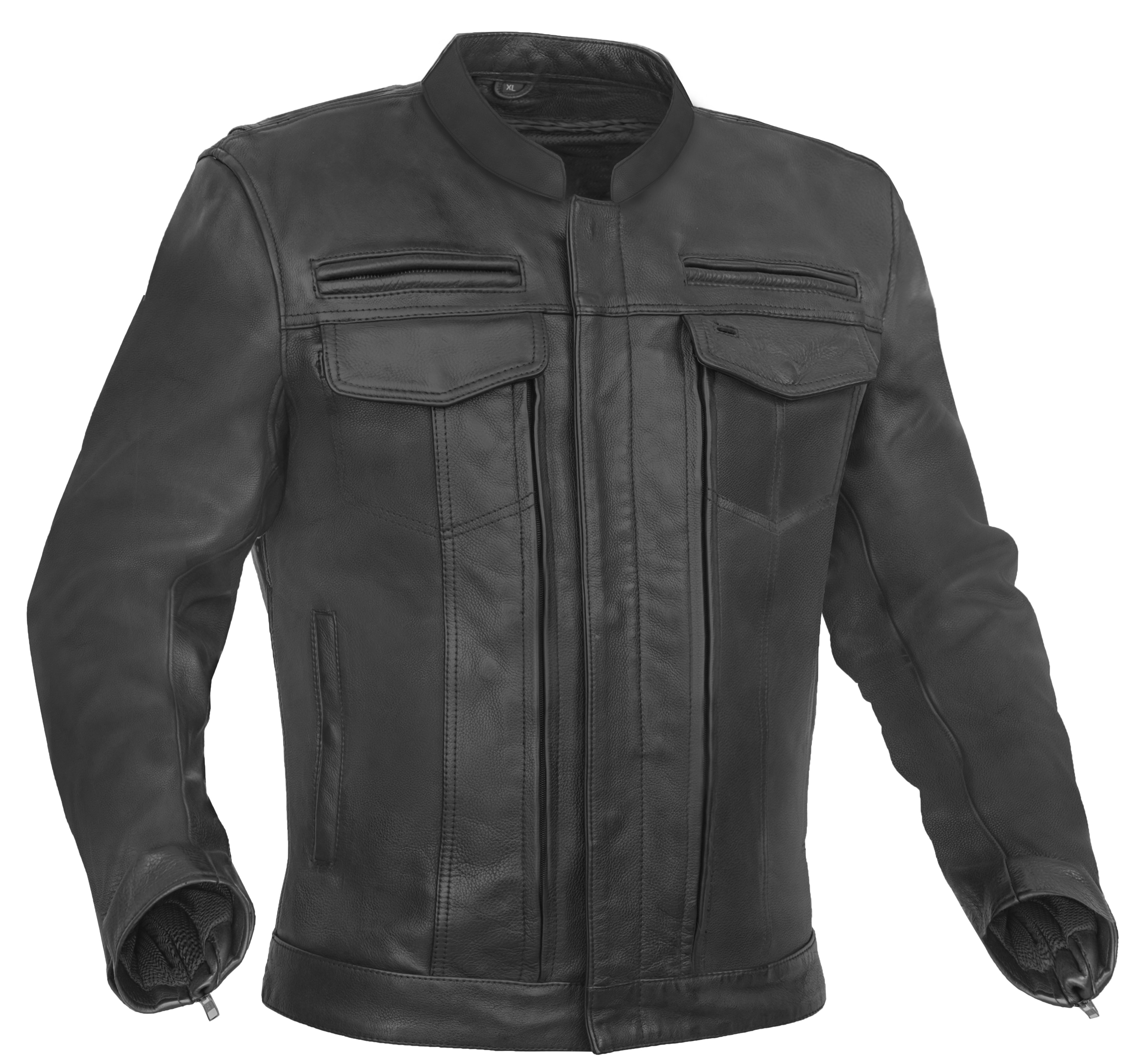 Blaze Runner - Men's Leather Motorcycle Jacket