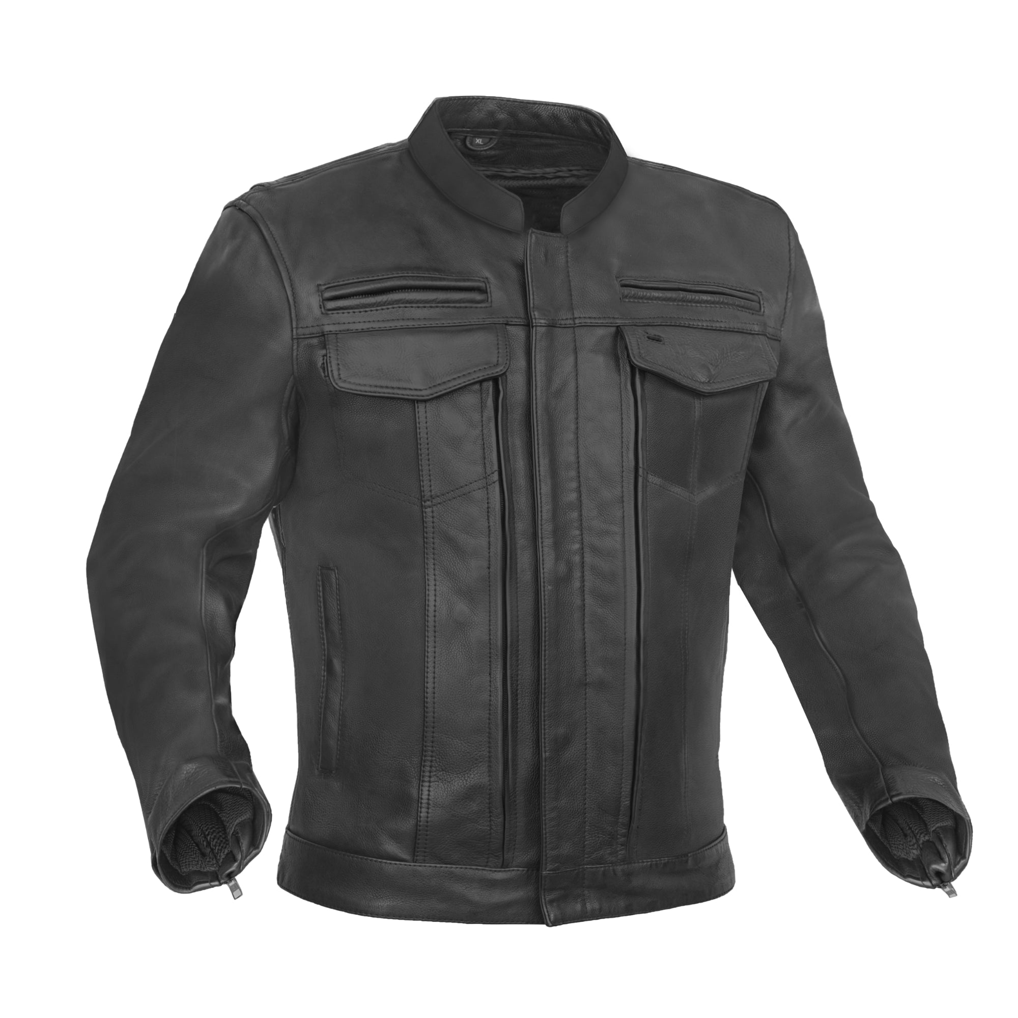 Blaze Runner™ Men's Leather Motorcycle Jacket