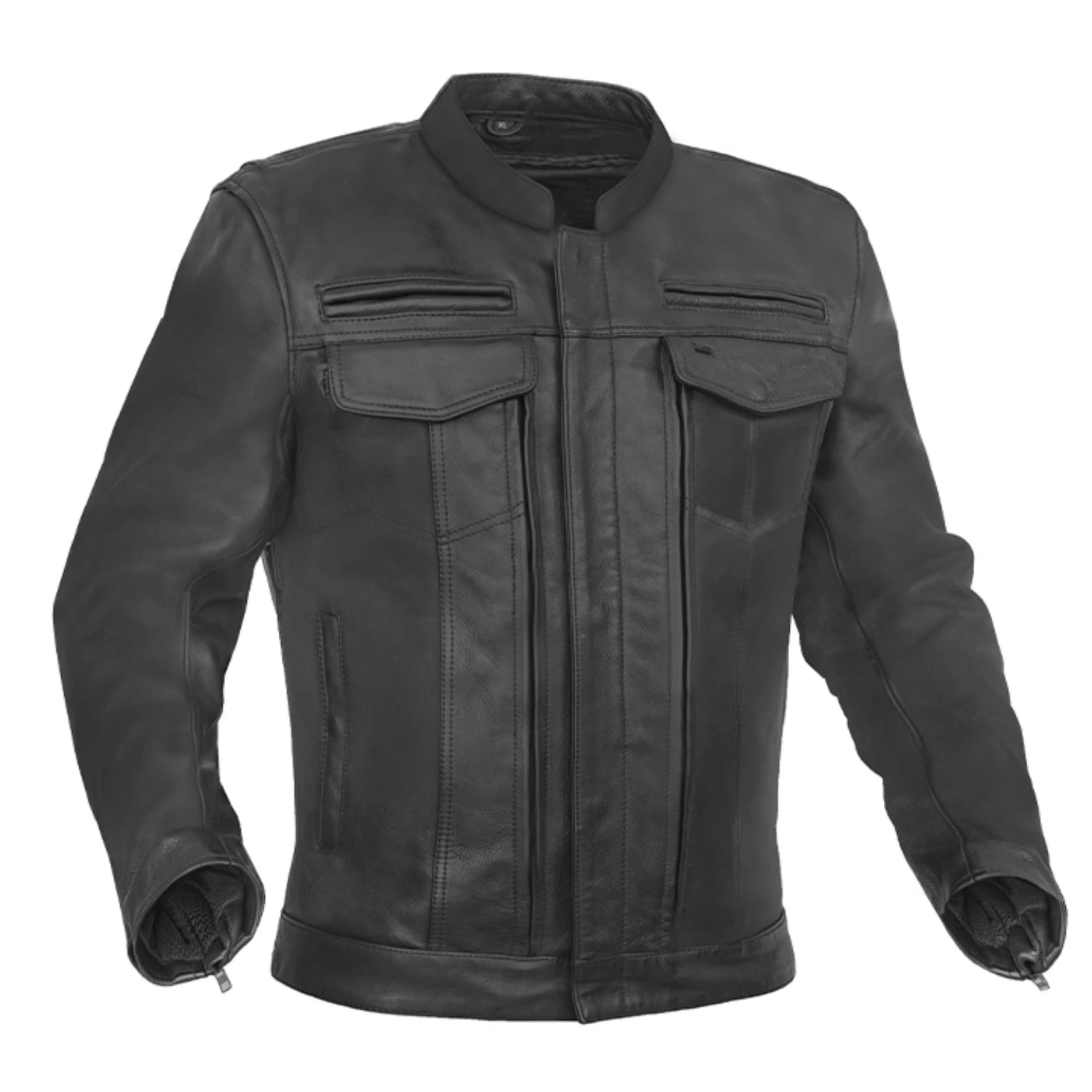 Blaze Runner - Men's Leather Motorcycle Jacket