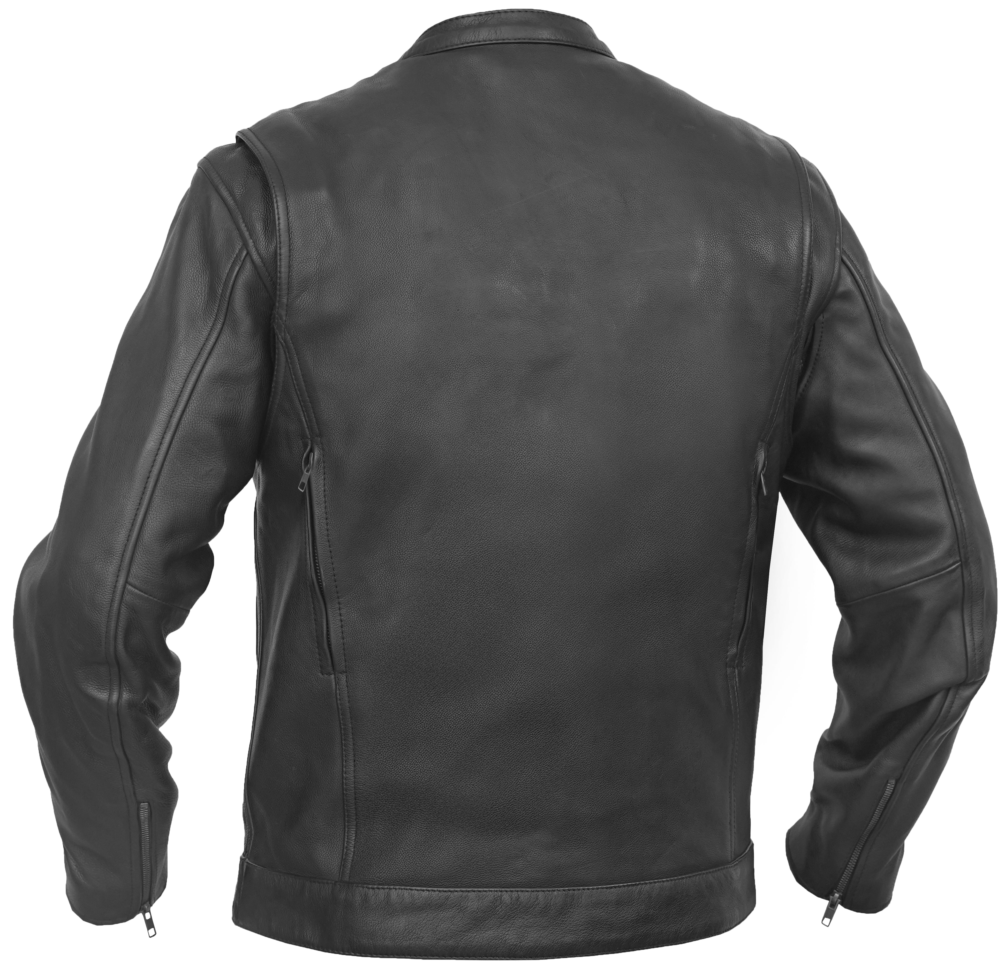 Blaze Runner - Men's Leather Motorcycle Jacket