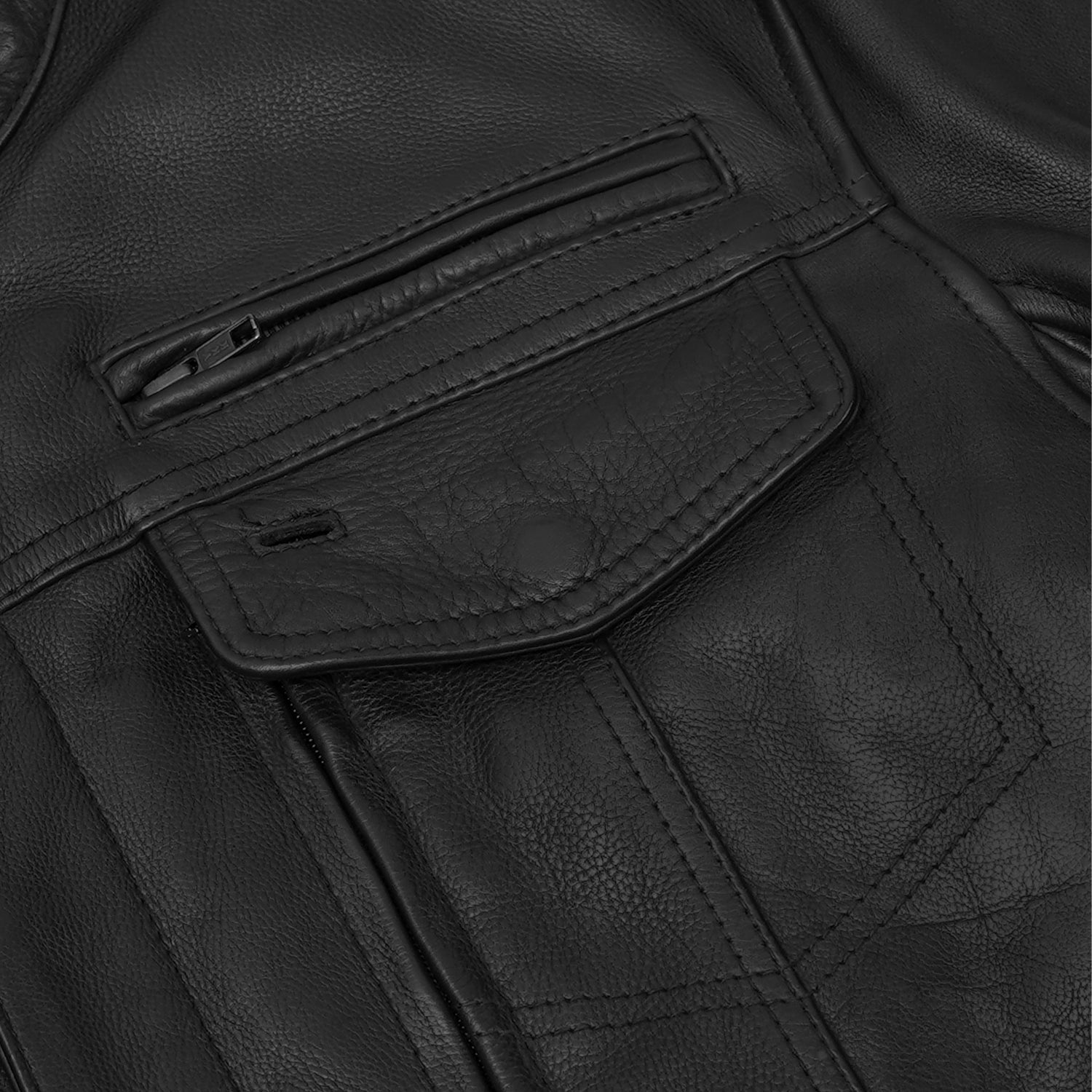 Blaze Runner™ Men's Leather Motorcycle Jacket