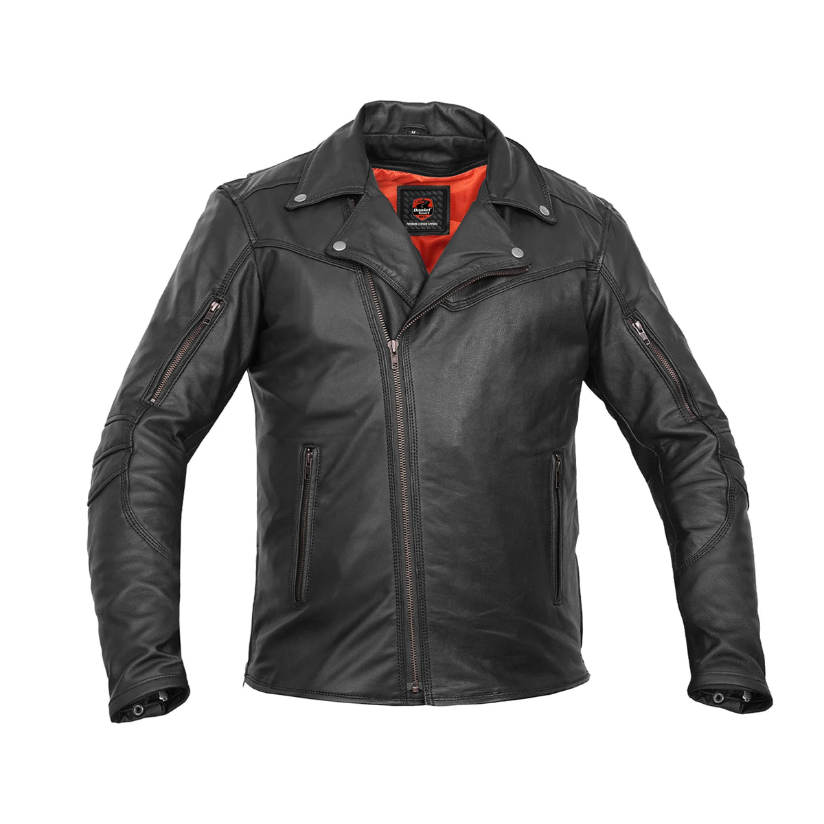 Neon Apex Men's Leather Motorcycle Jacket | Stand Out in Style