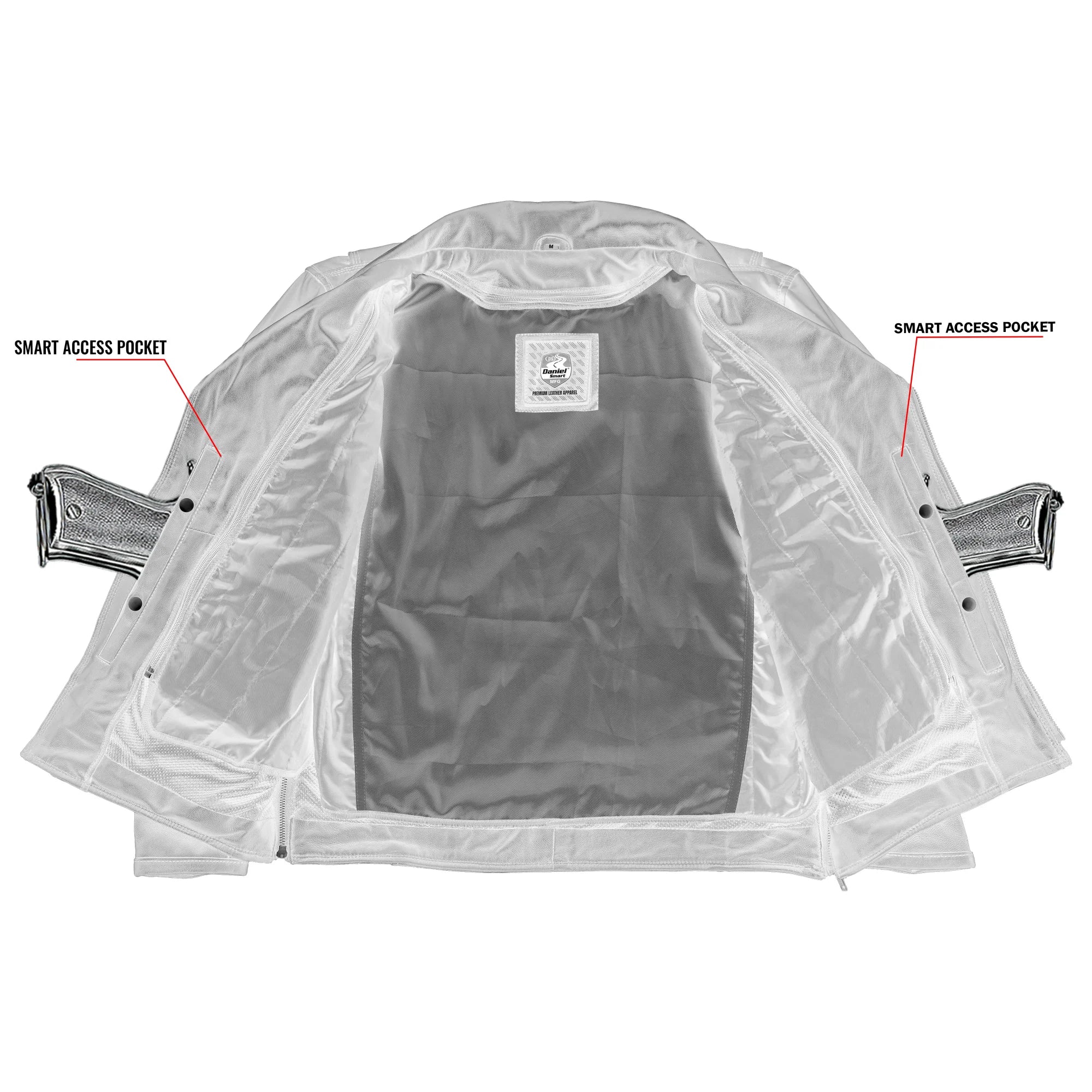 Neon Apex Men's Leather Motorcycle Jacket