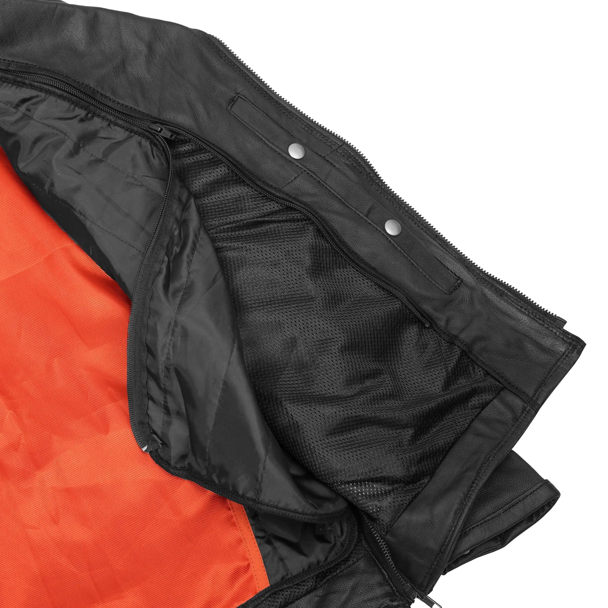Neon Apex Men's Leather Motorcycle Jacket