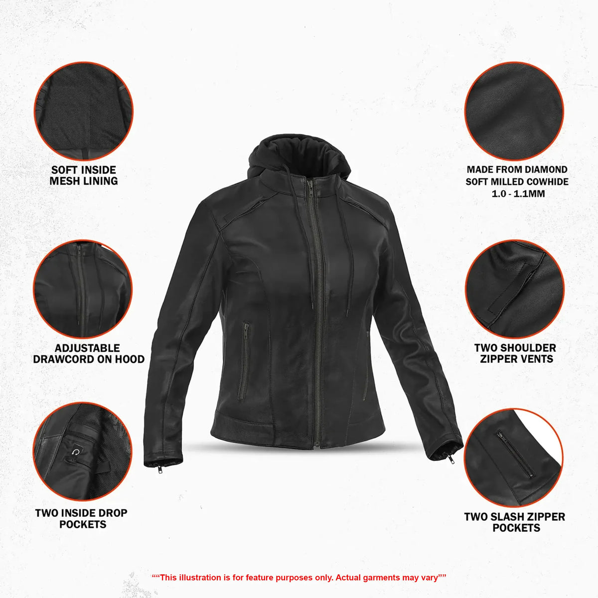 Black Talon - Women’s Leather Motorcycle Jacket