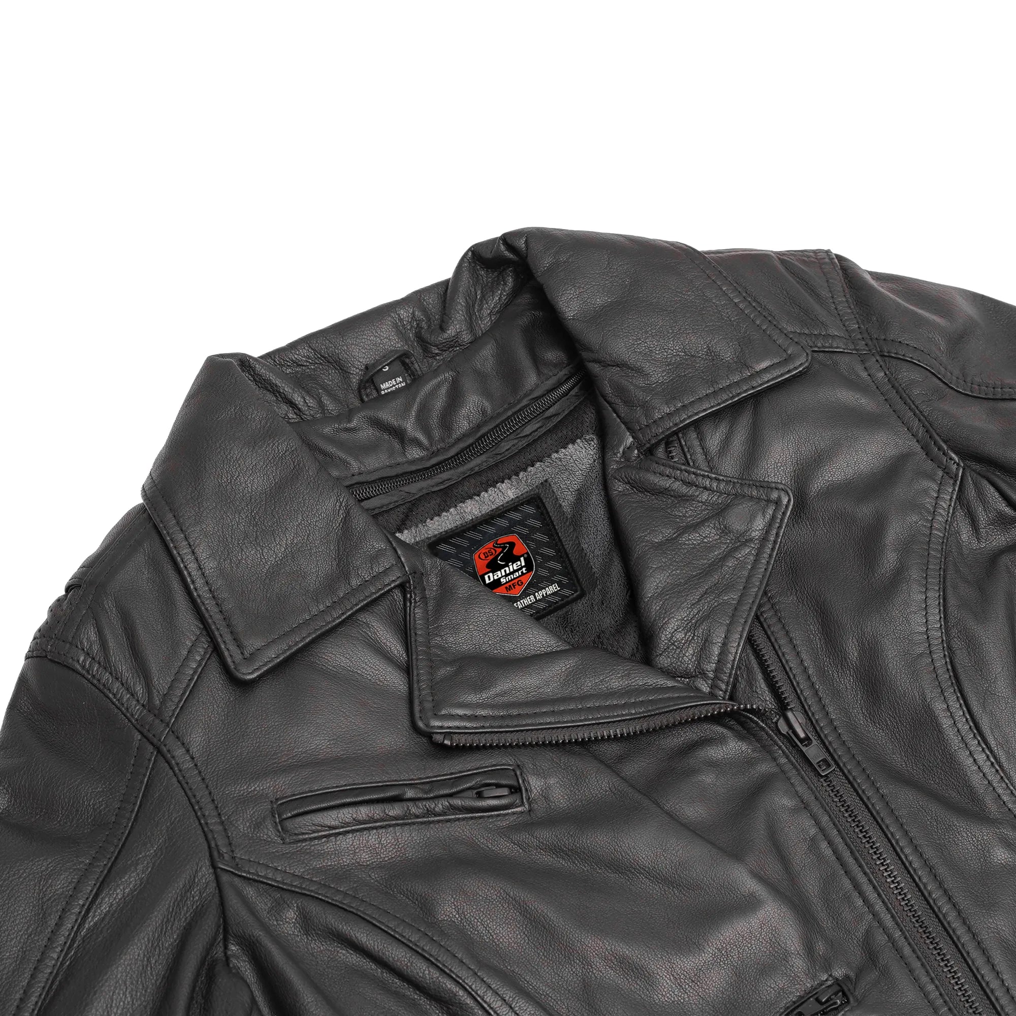 Dark Mirage Women's Leather Motorcycle Jacket