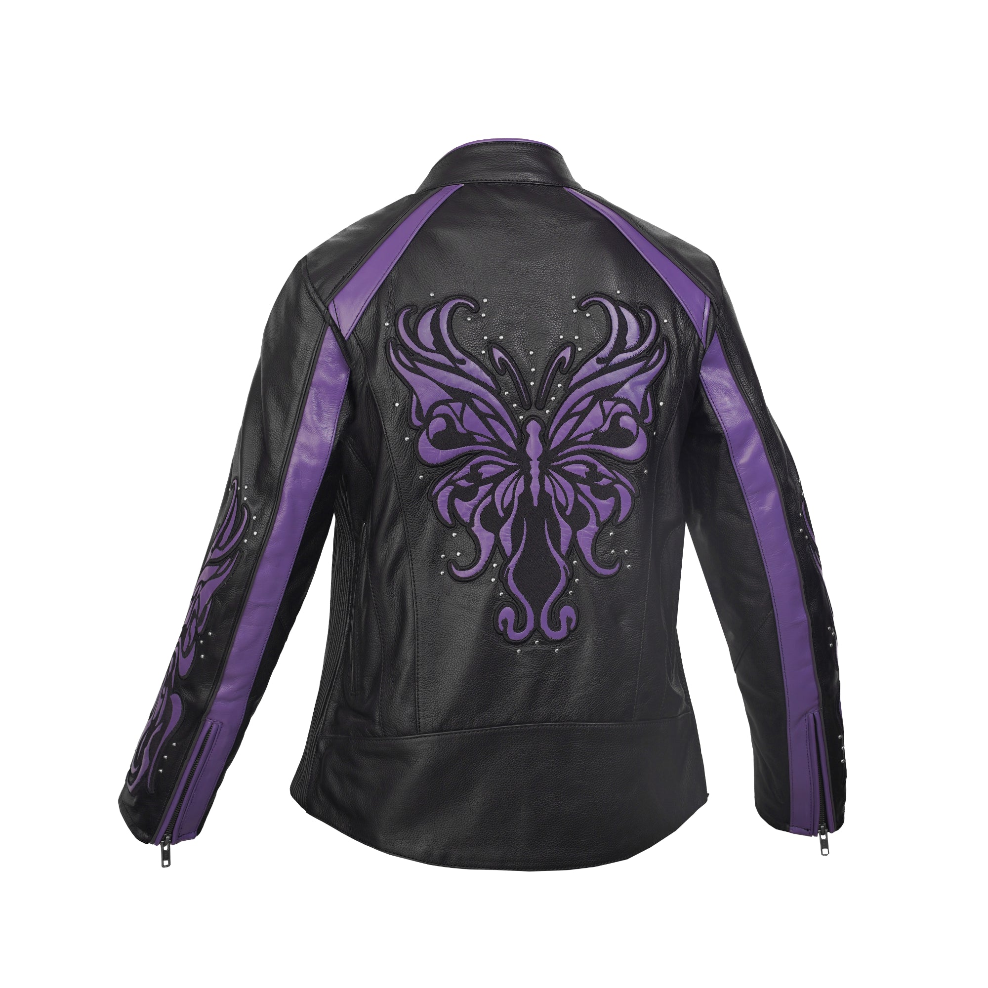Ultra Violet - Women’s Leather Motorcycle Jacket