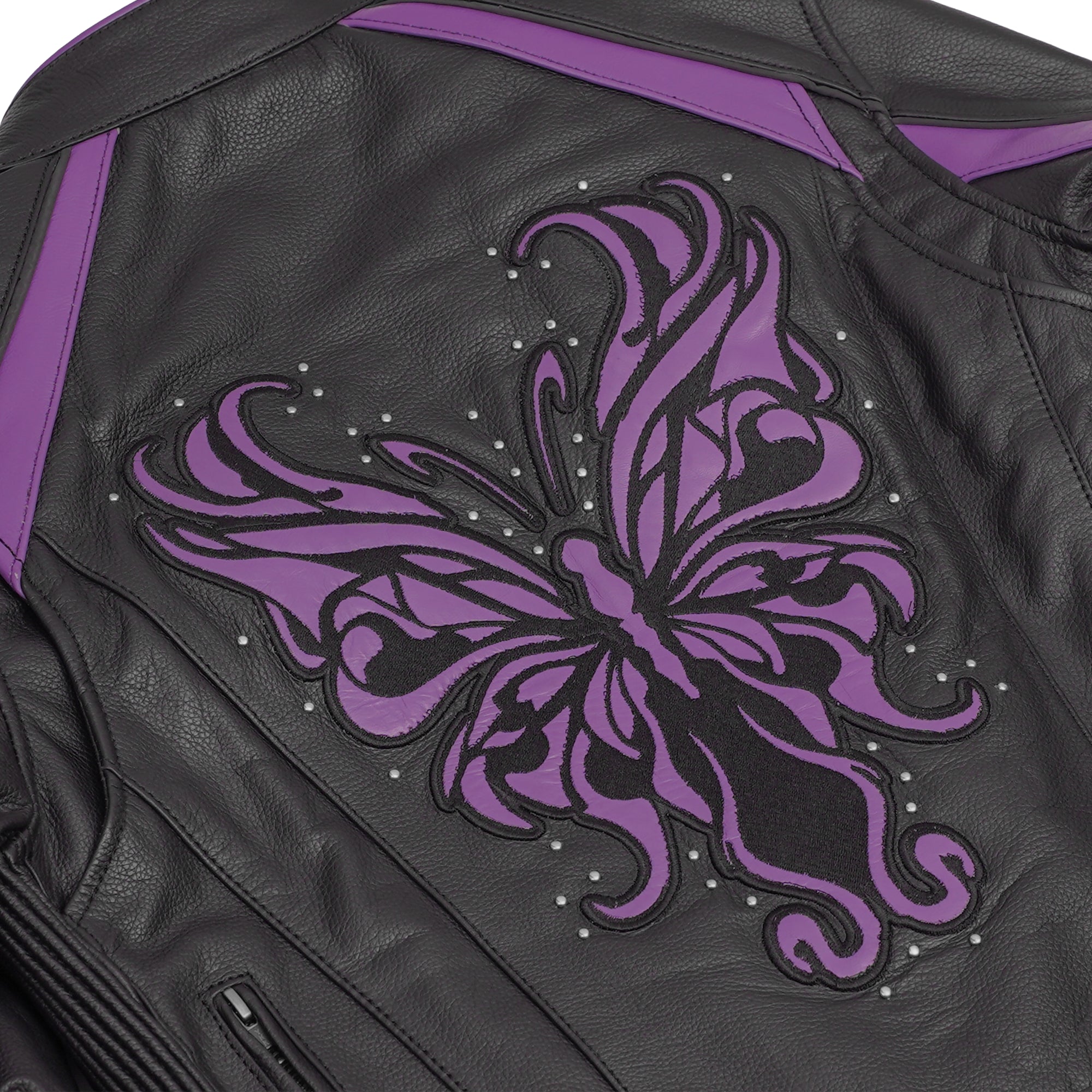 Ultra Violet - Women’s Leather Motorcycle Jacket