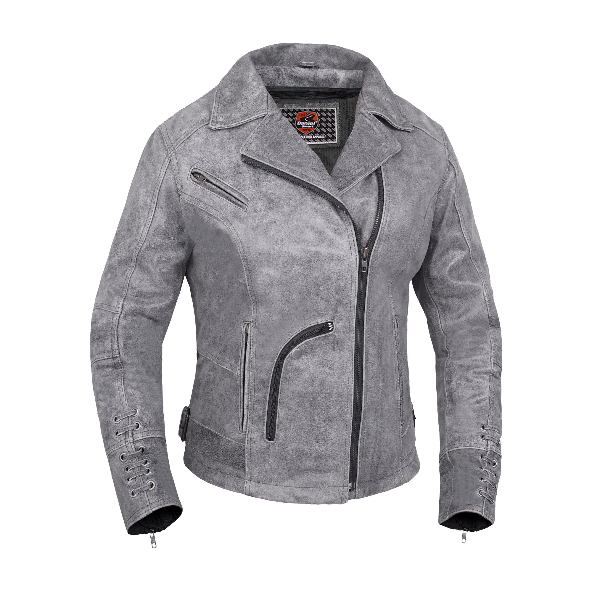 Rose Daredevil Women's Leather Motorcycle Jacket